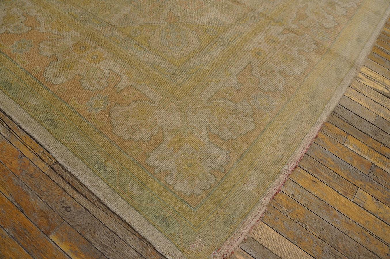 Tapis turc Oushak du début du 20ème siècle ( 9'10