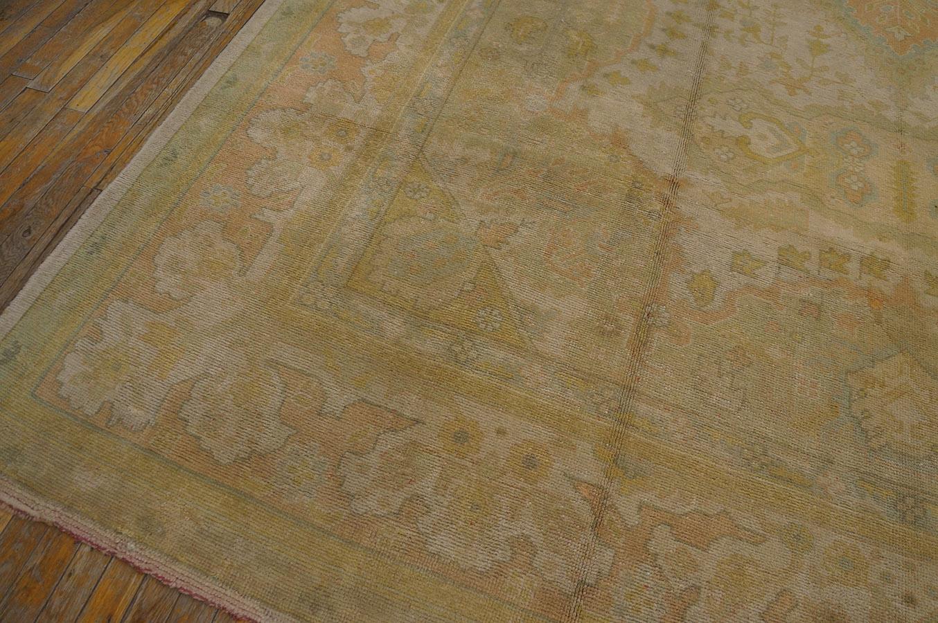 Tapis turc Oushak du début du 20ème siècle ( 9'10