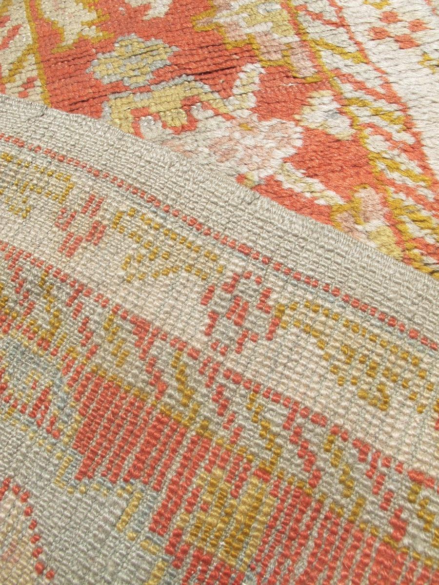 Hand-Woven Oushak Carpet For Sale