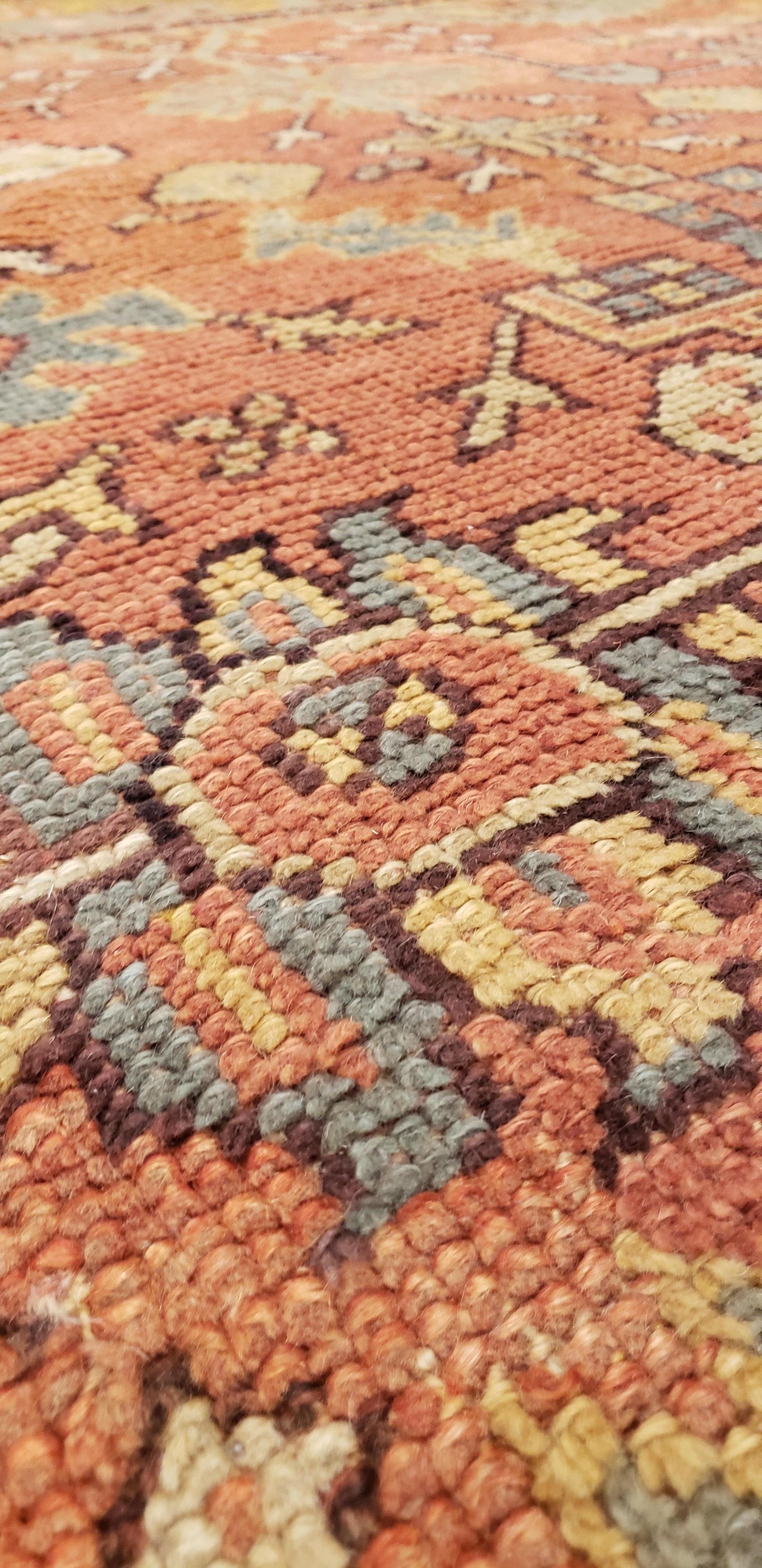 coral rug