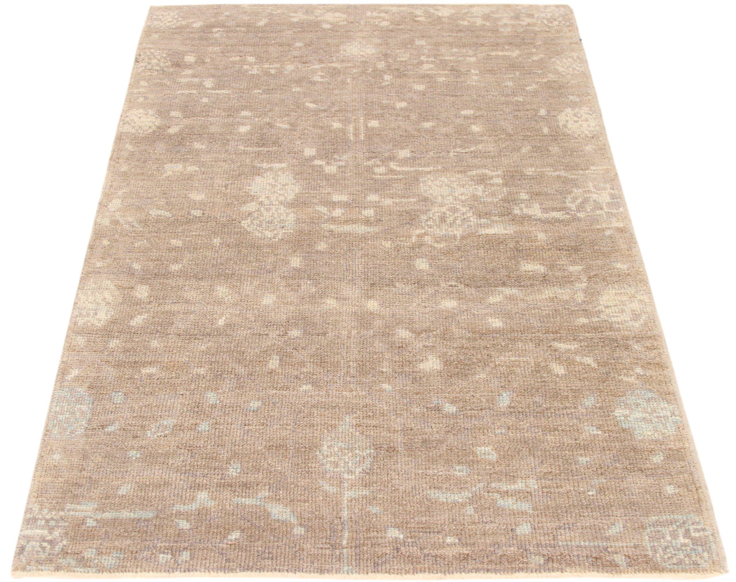 Discover the elegance of this unique Oushak featuring beautiful craftsmanship in Circa 1990. Designed with meticulous attention to detail, this exclusive design is perfect for enhancing your space.