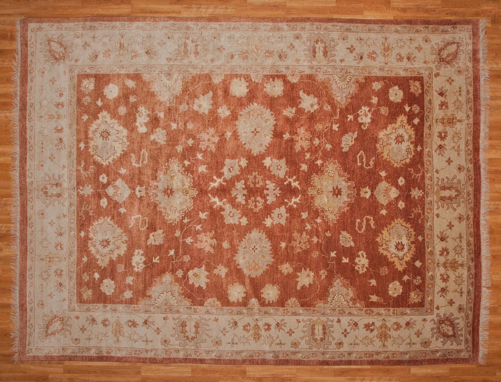 Indian Oushak Design Rug  For Sale