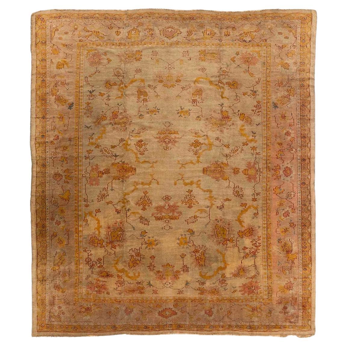 Tapis "Ghiordes" d'Oushak (5545), fin du XIXe siècle