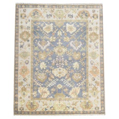 Oushak Hand-Knotted Rug