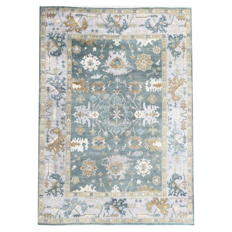 Hand-Knotted Stark Rug For Sale at 1stDibs