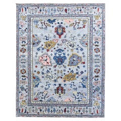 Oushak Hand-Knotted Wool Rug