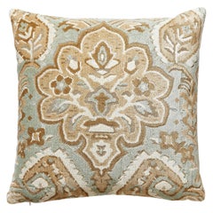 Almohada de terciopelo y lino Oushak