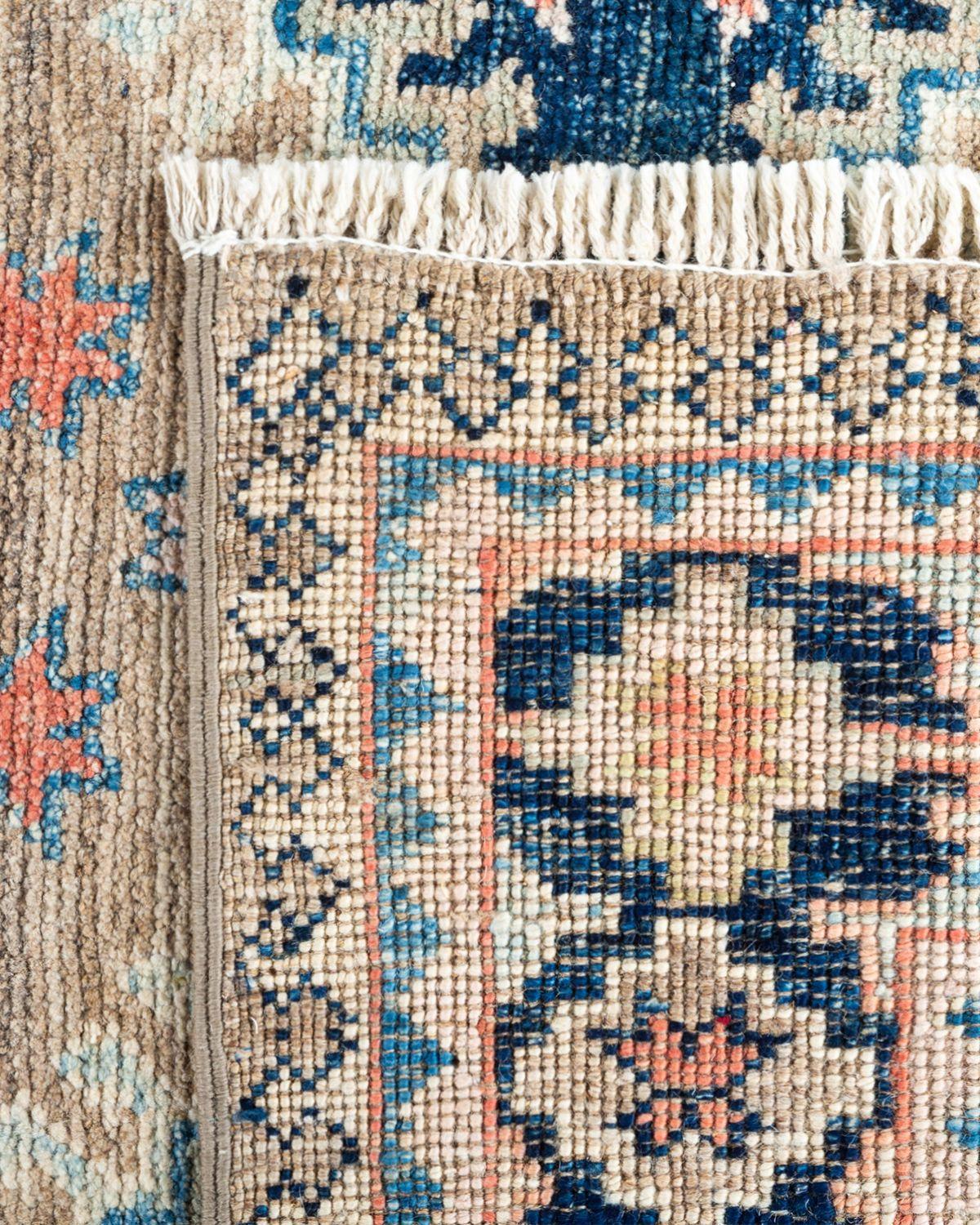 Oushak, One-of-a-kind Hand Knotted Runner Rug, Beige In New Condition For Sale In Norwalk, CT