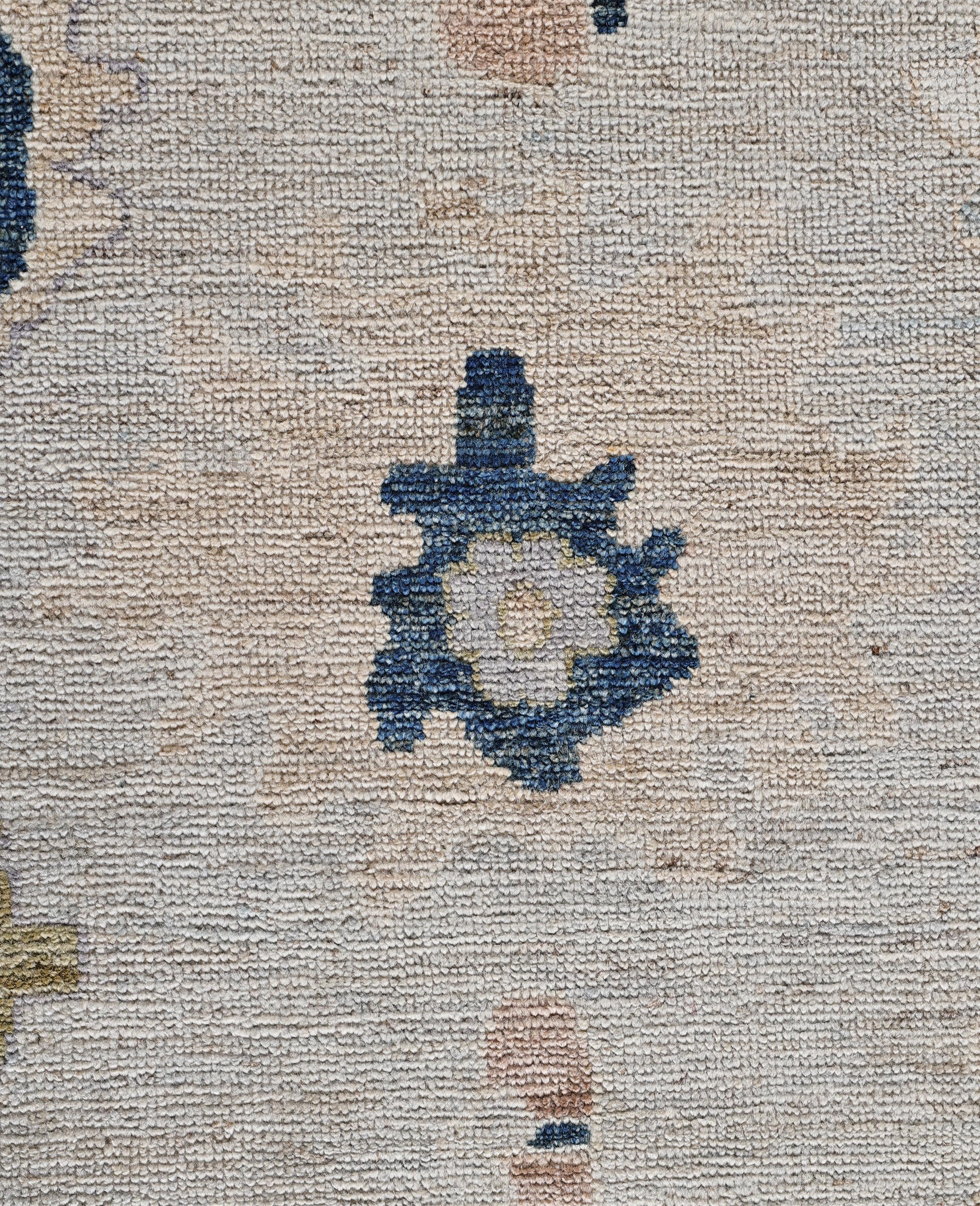 Pakistani Oushak One-of-a-Kind Wool Gray Area Rug 8' 0