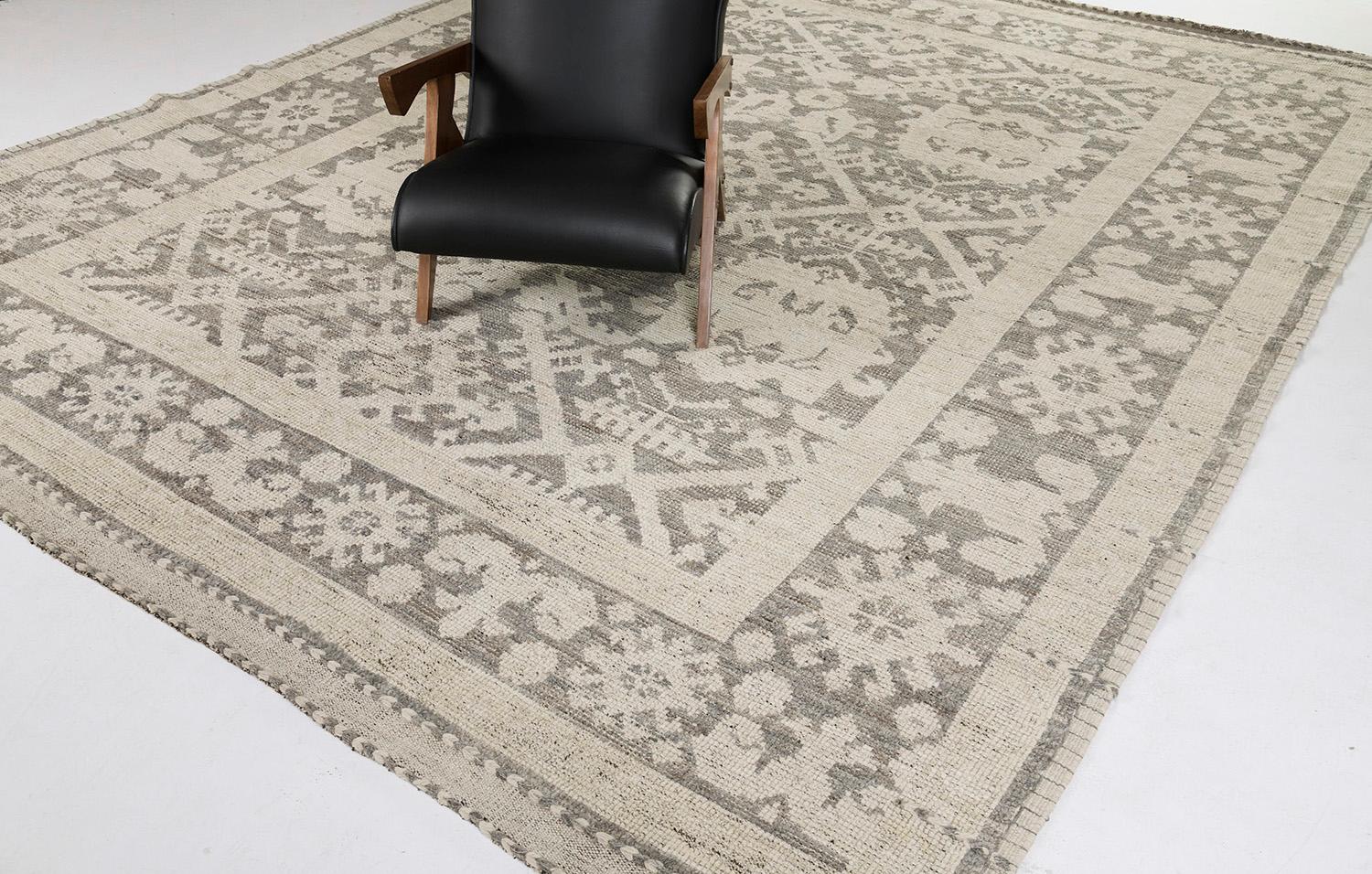Woven Oushak Revival, Seasons by Mehraban Rugs For Sale