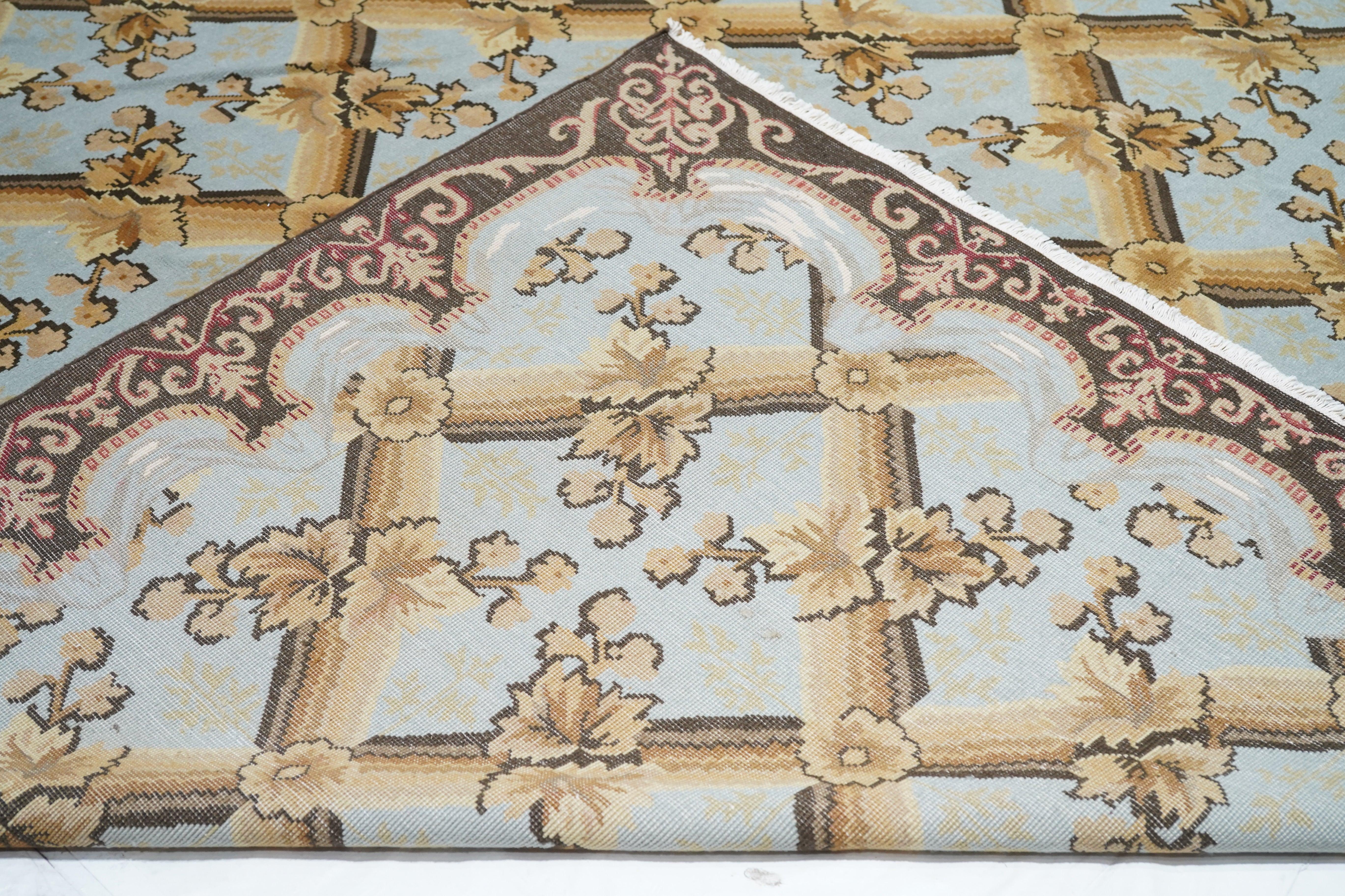 Oushak-Teppich 10'0'' x 14'0'' im Angebot 4