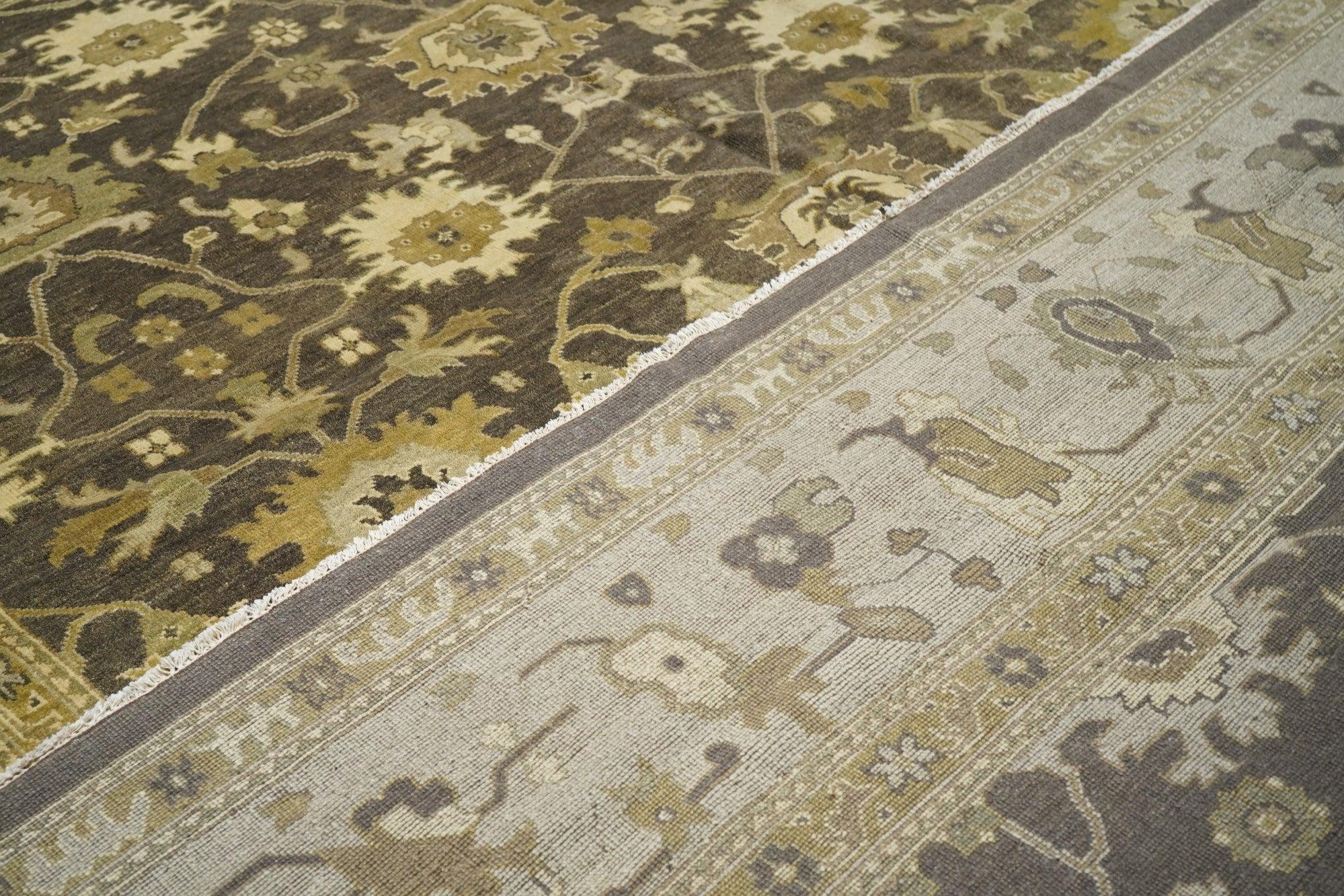 Tappeto Oushak 12'2'' x 15'4'' in vendita 4