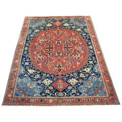 Oushak Rug 16th Century Design Hand Knotted Turkish Vintage Carpet