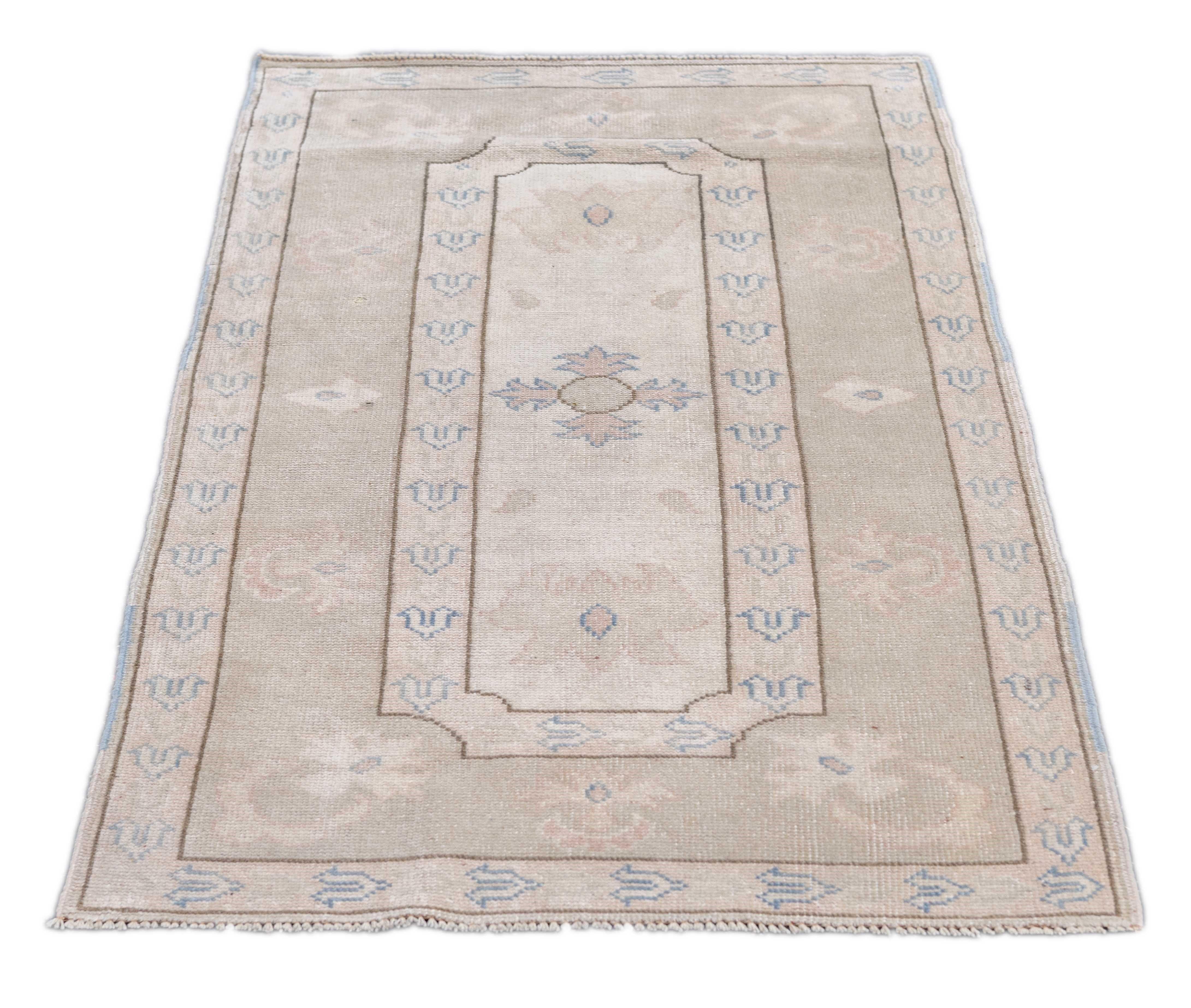 Oushak-Teppich 2'10'' x 4'8'' (Wolle) im Angebot
