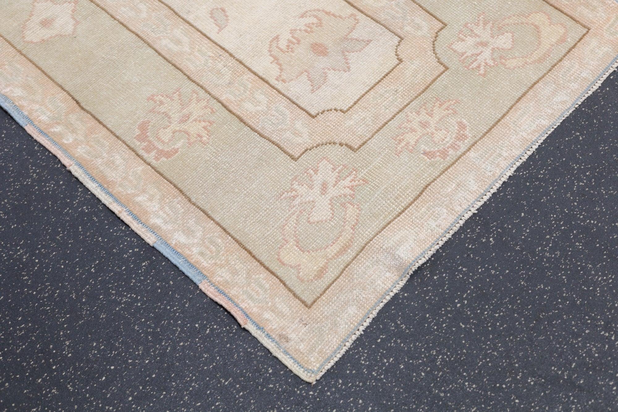 Turkish Oushak Rug 2'8'' x 4'7'' For Sale