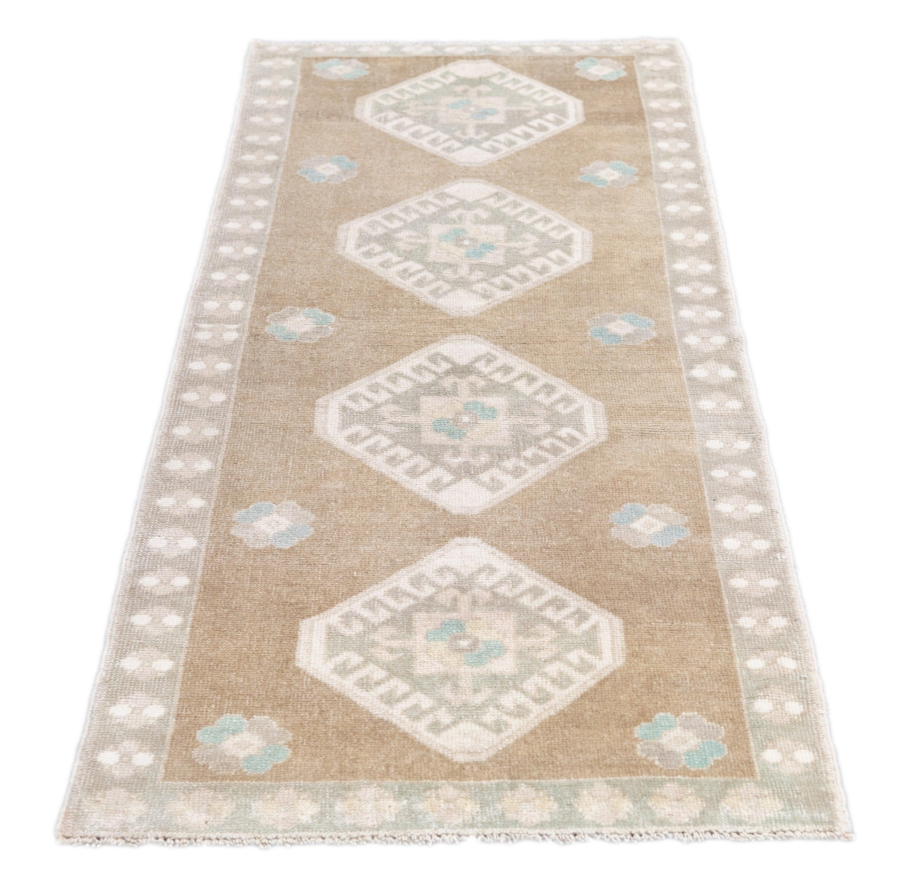 Wool Oushak Rug 2'8'' x 7'0