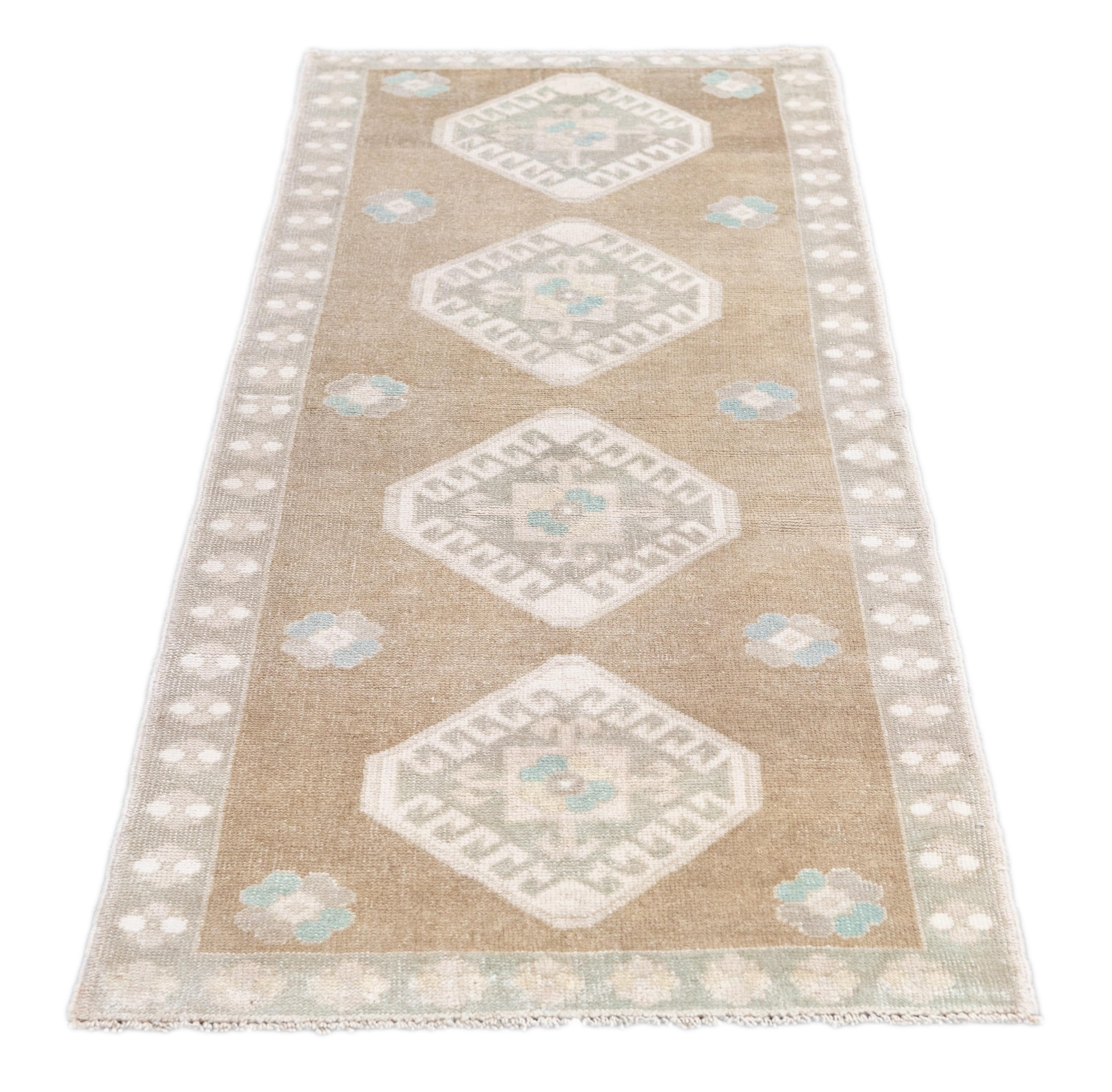 Wool Oushak Rug 2'8'' x 7'0