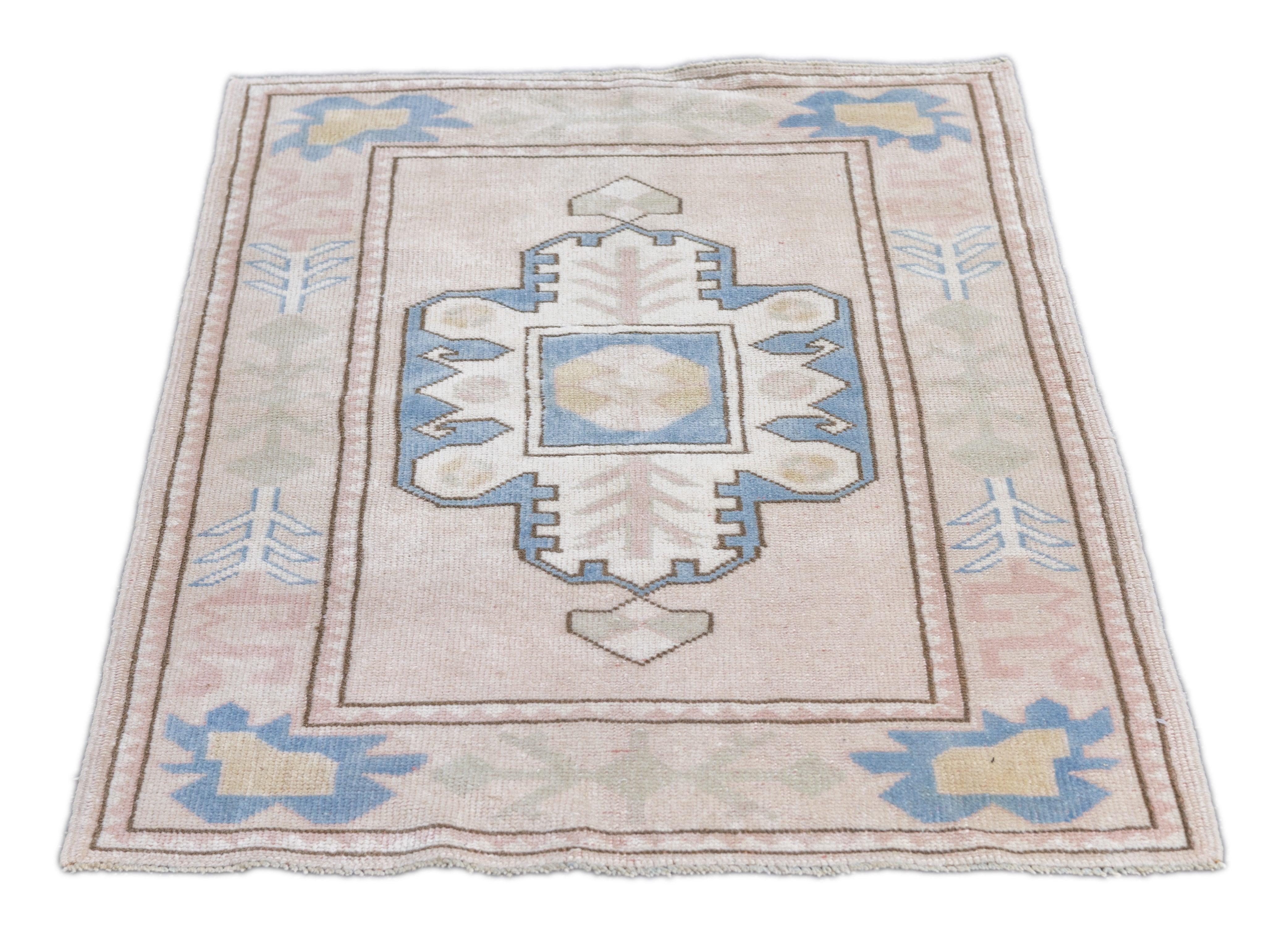 Lana Tappeto Oushak 3'0'' x 3'11'' in vendita