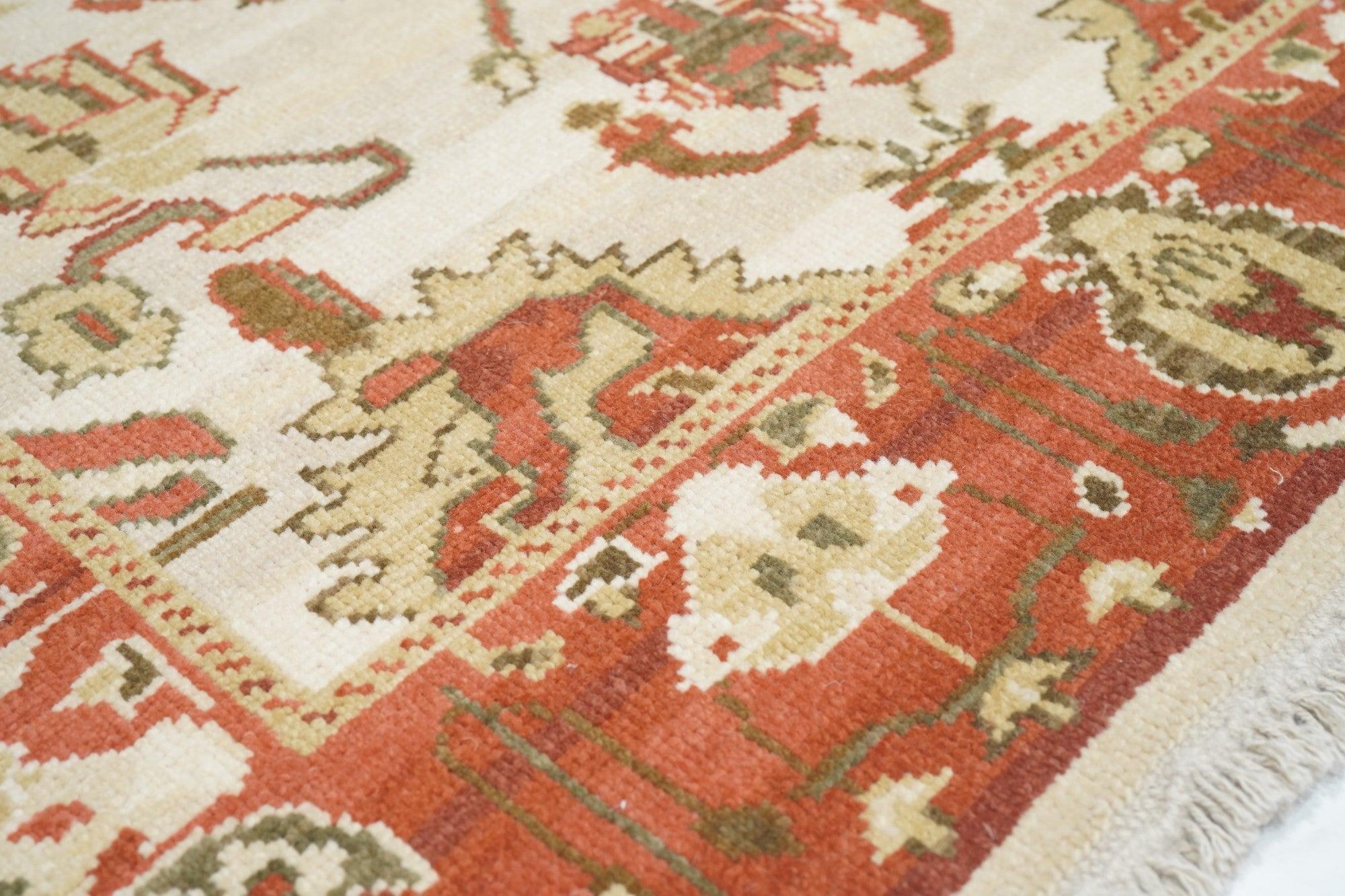 Contemporary Oushak Rug 4'1'' x 6'1'' For Sale