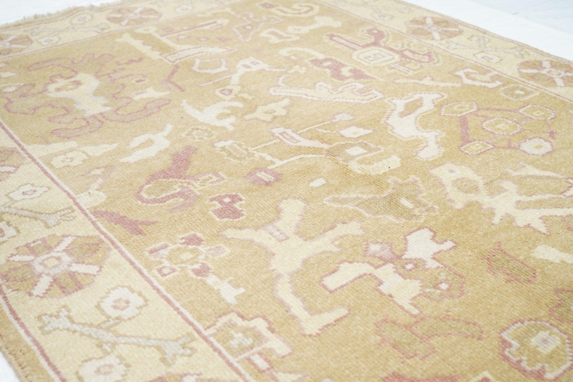 Lana Tappeto Oushak 4'1'' x 6'1'' in vendita