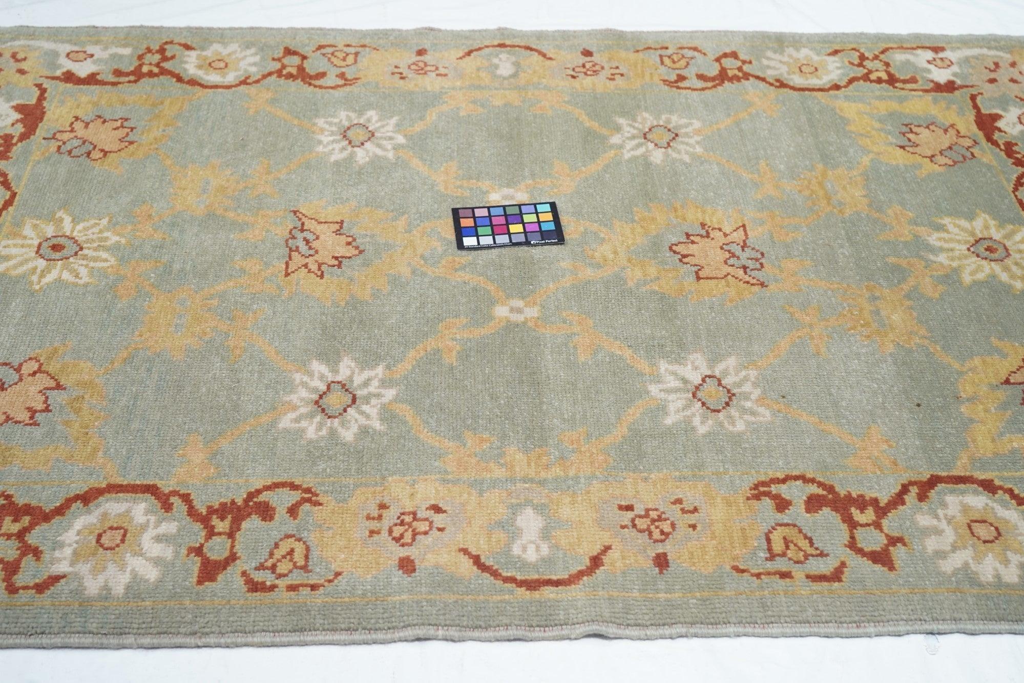 Oushak Rug 4'1'' x 6'1'' For Sale 2