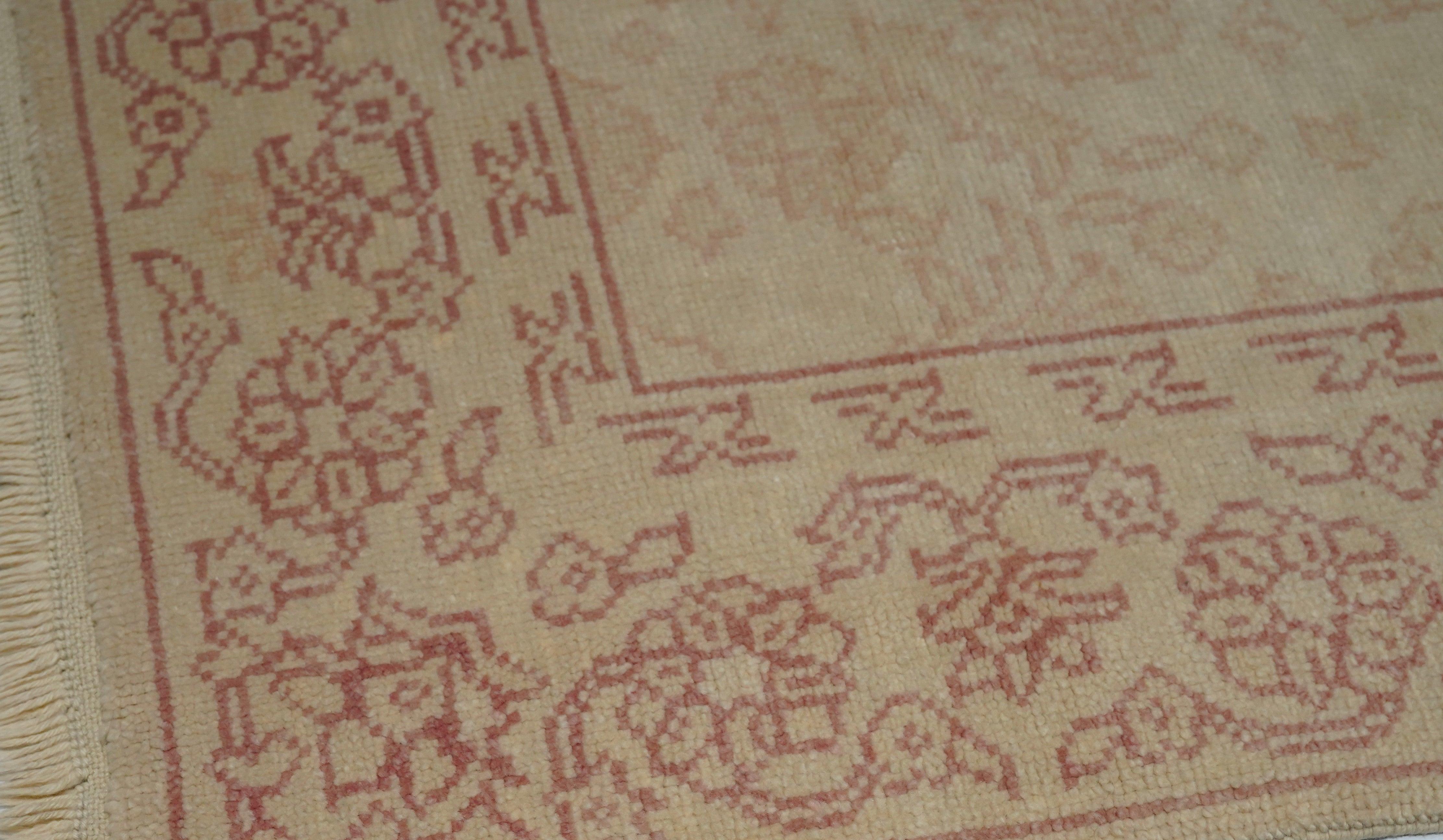 Turkish Oushak Rug 4'1'' x 6'6'' For Sale