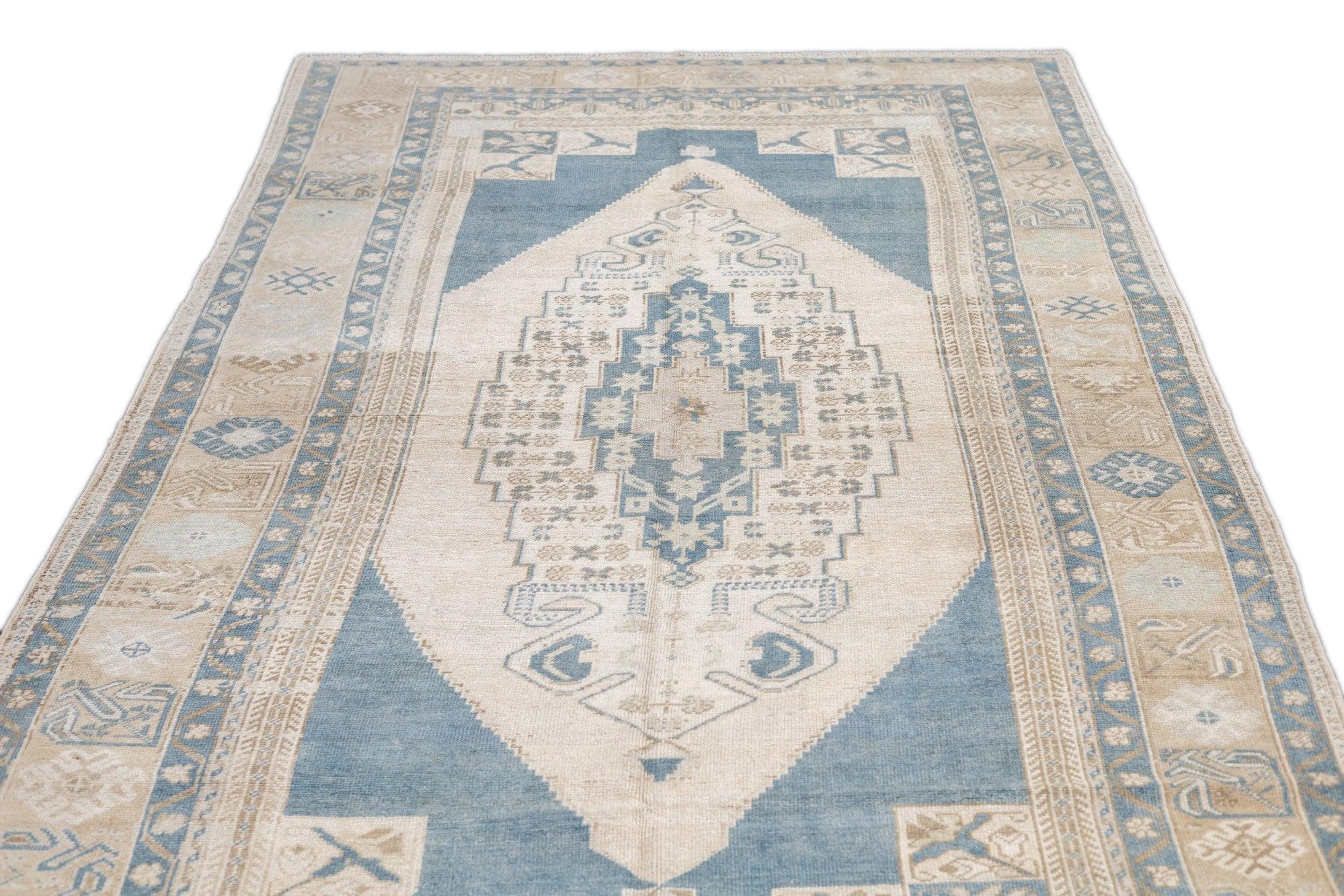 Oushak-Teppich 5'5'' x 9'7'' im Angebot 7