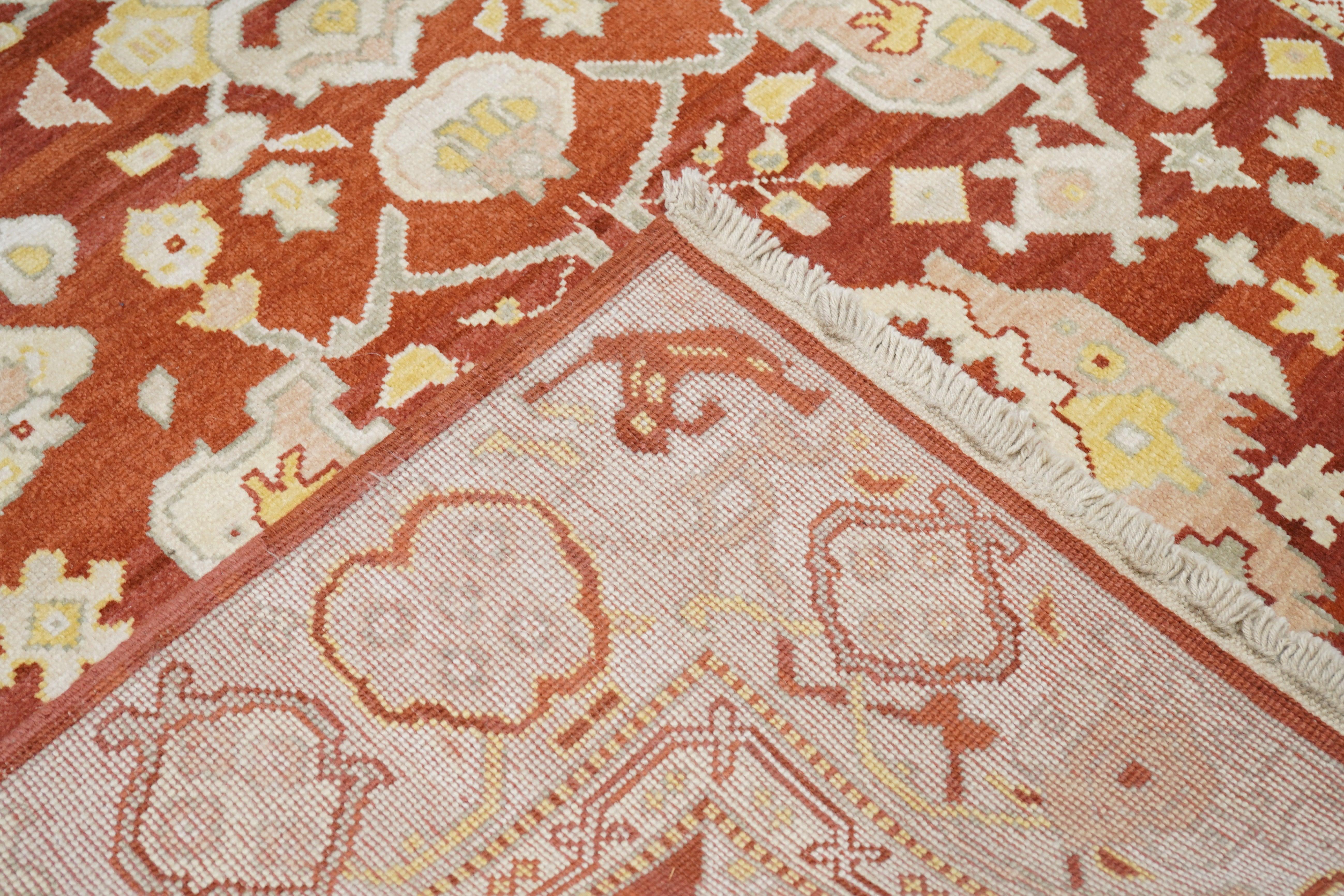 Oushak Rug 6'0'' x 9'0'' For Sale 4