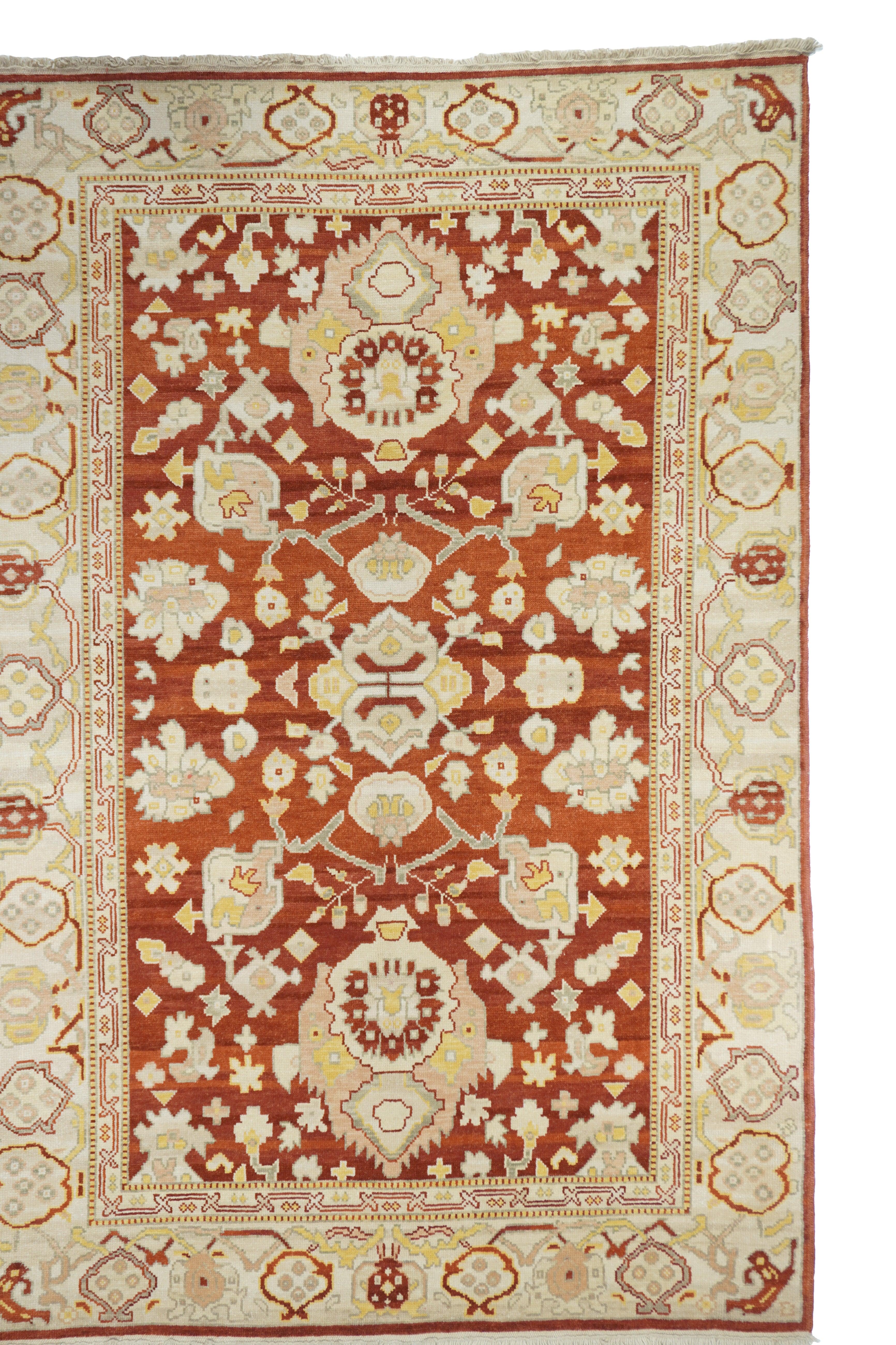 Turkish Oushak Rug 6'0'' x 9'0'' For Sale