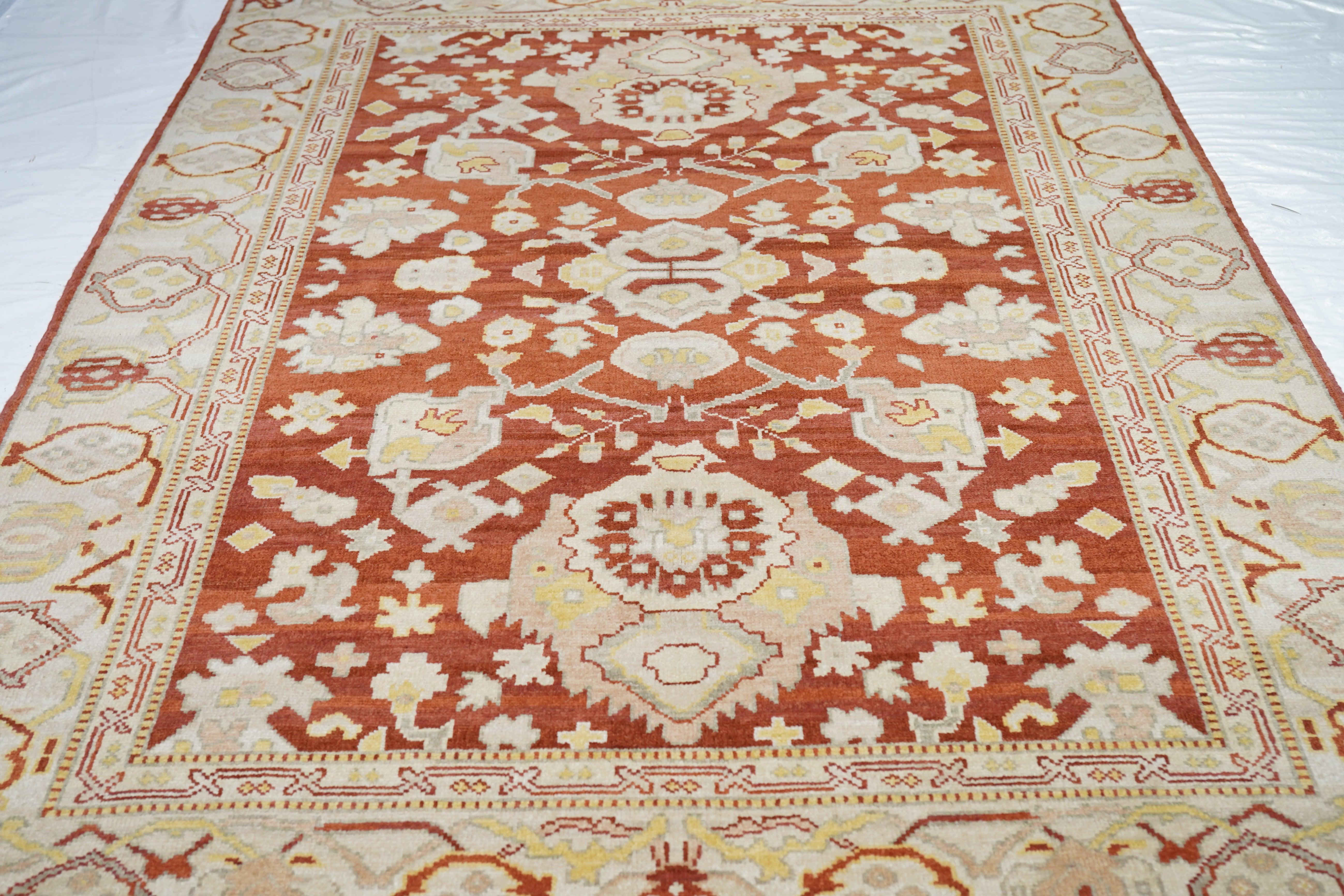 Oushak Rug 6'0'' x 9'0'' For Sale 1
