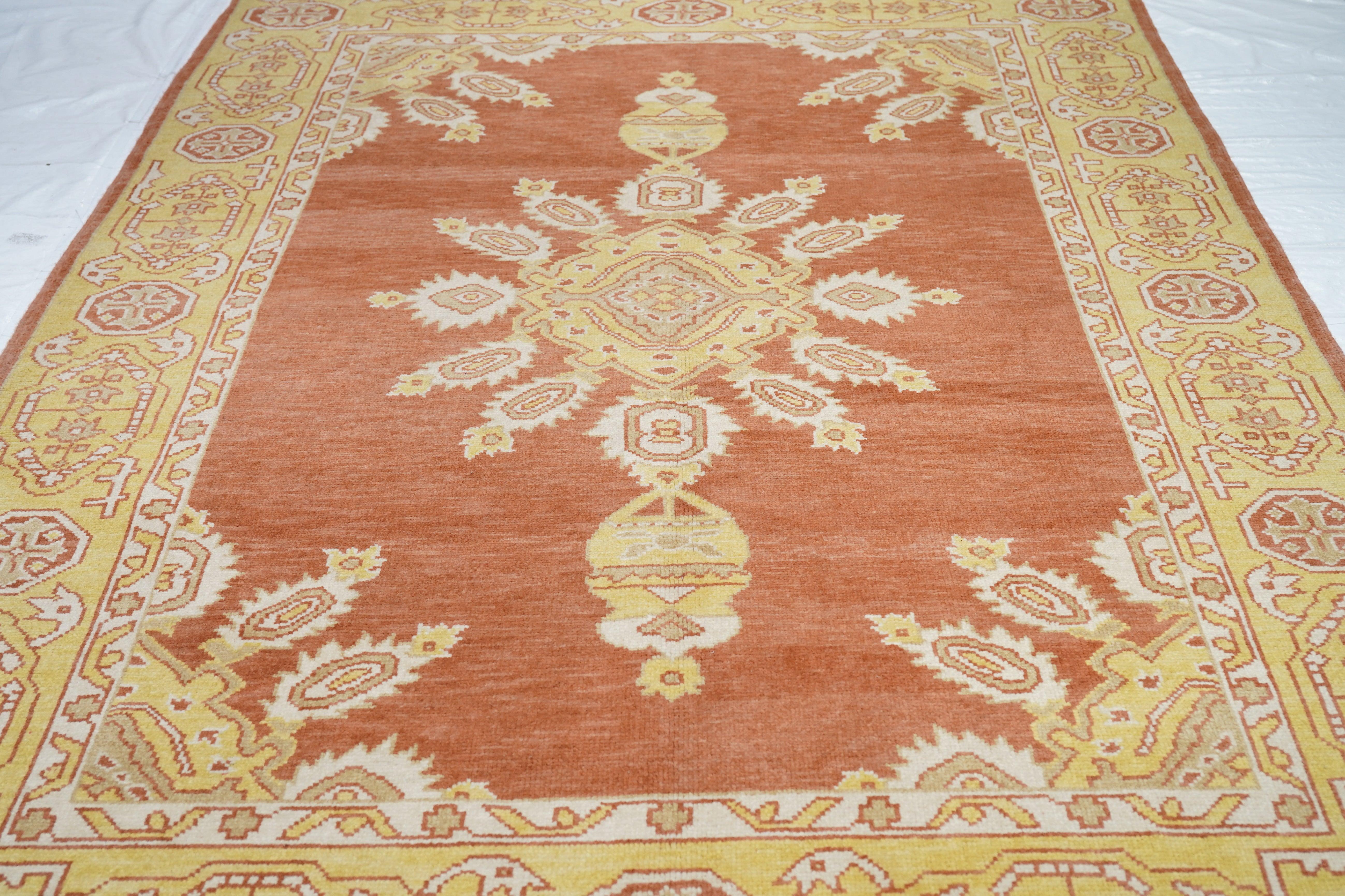 Oushak Rug 6'0'' x 9'0'' For Sale 2