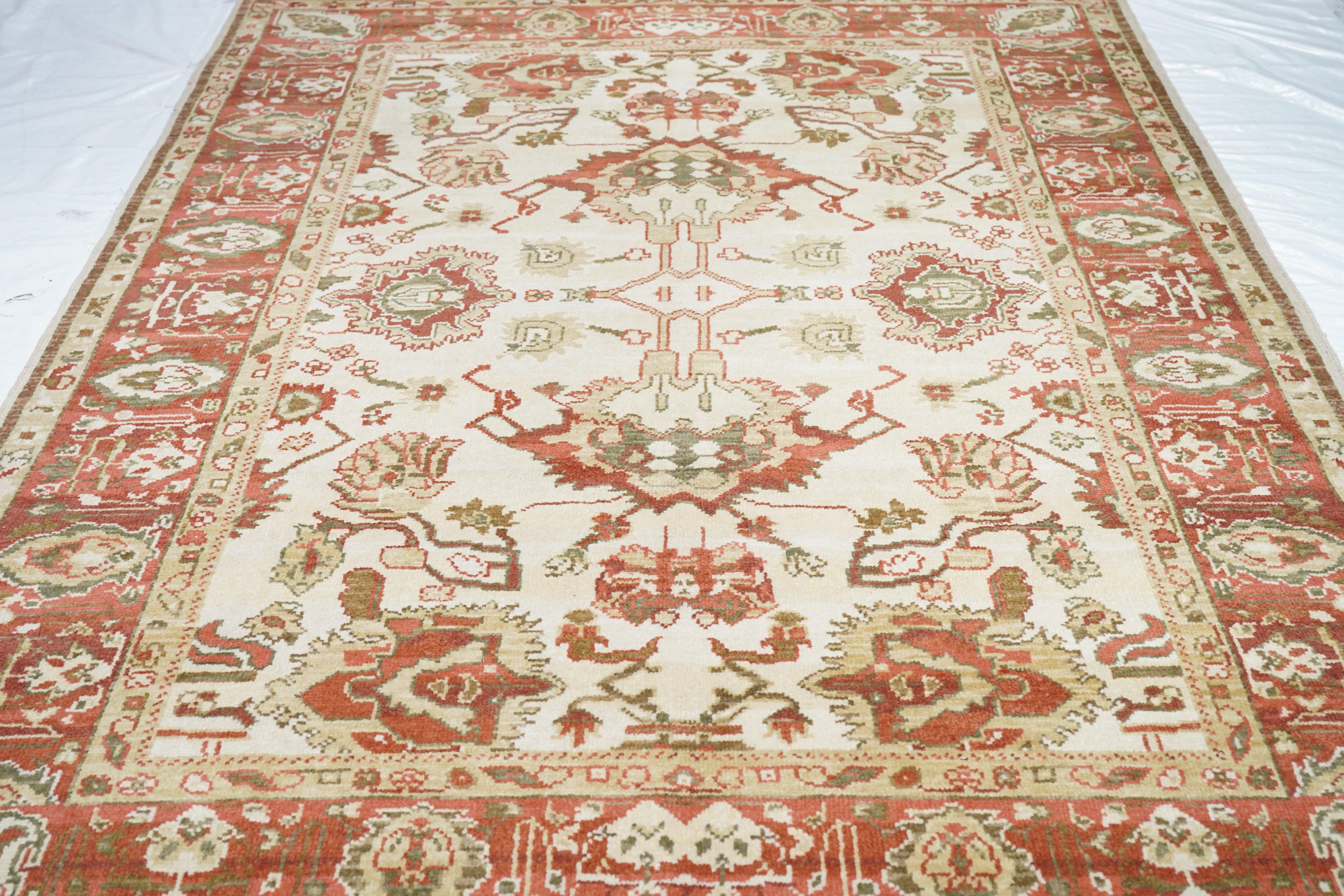 Tappeto Oushak 6'0'' x 9'0'' in vendita 3