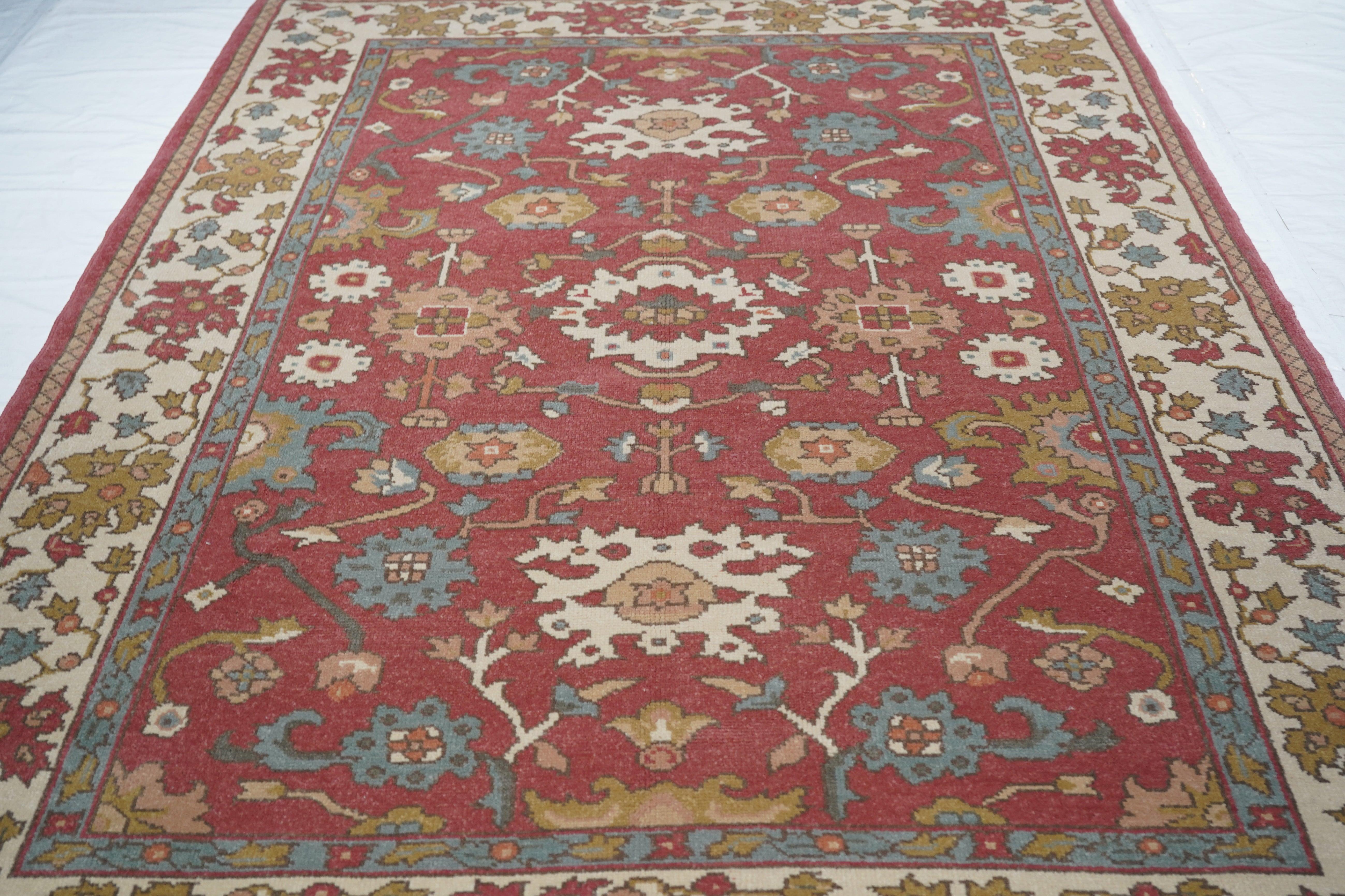 Oushak-Teppich 6'0'' x 9'0'' im Angebot 3