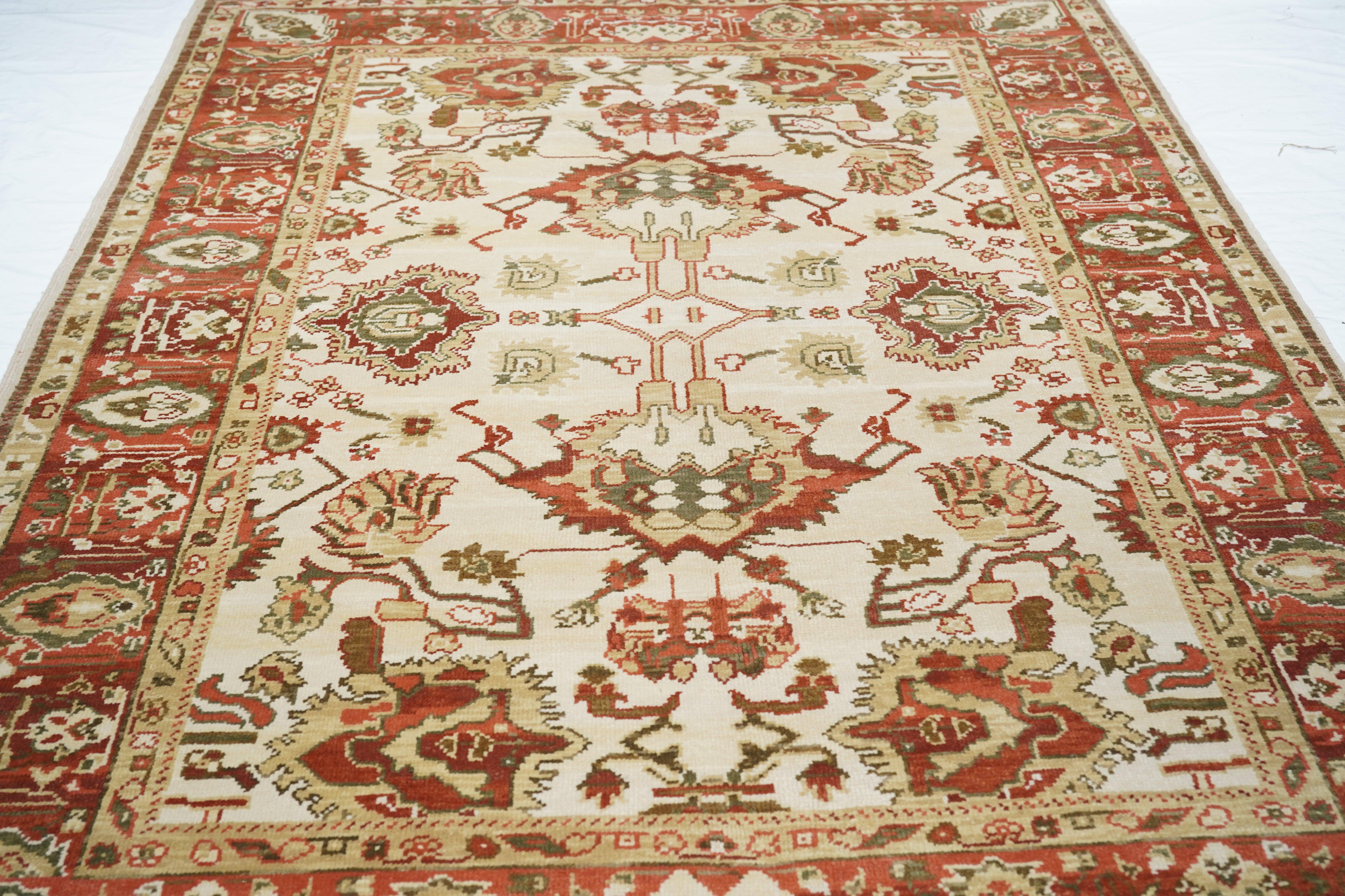 Tappeto Oushak 6'0'' x 9'0'' in vendita 4