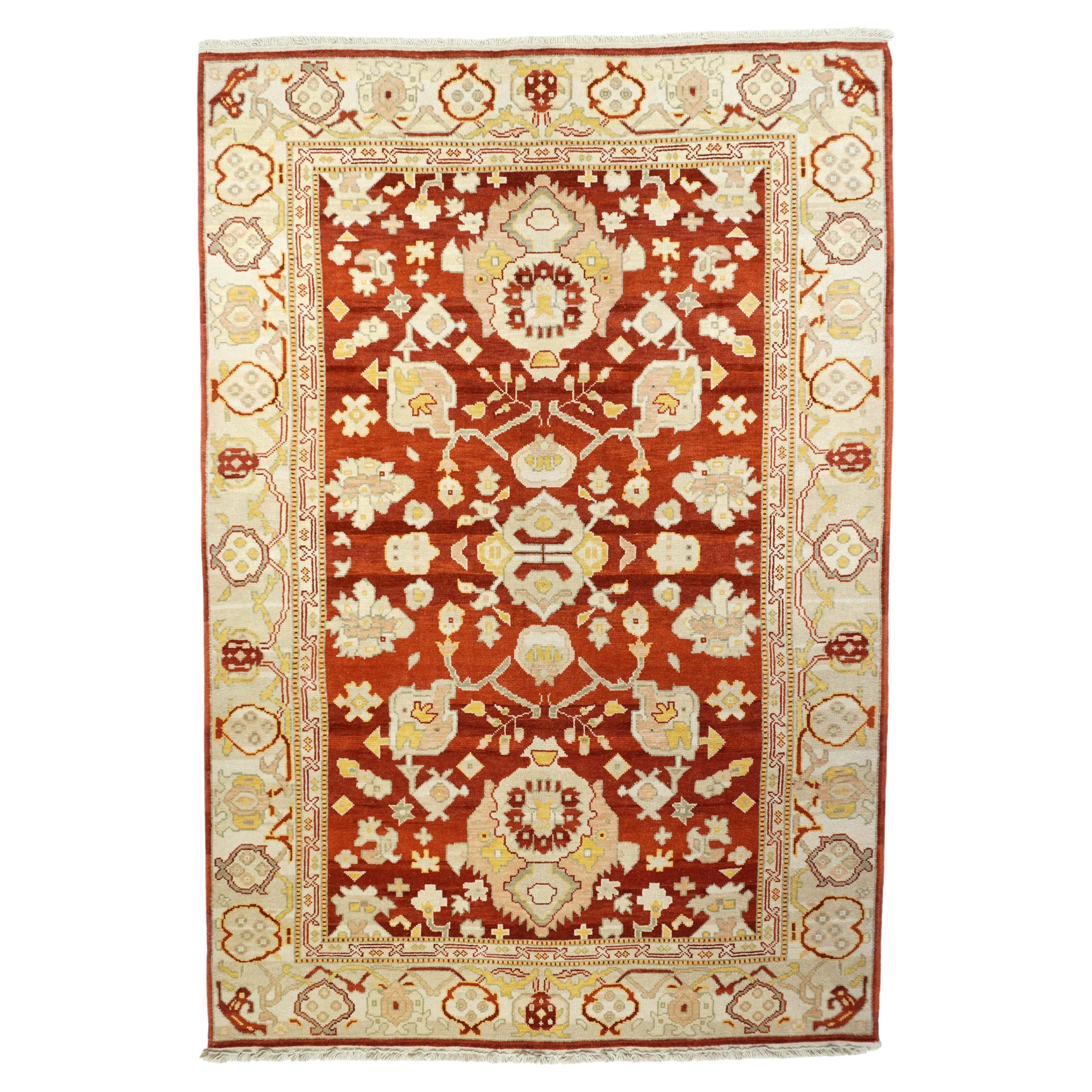 Oushak Rug 6'0" x 9'0" For Sale