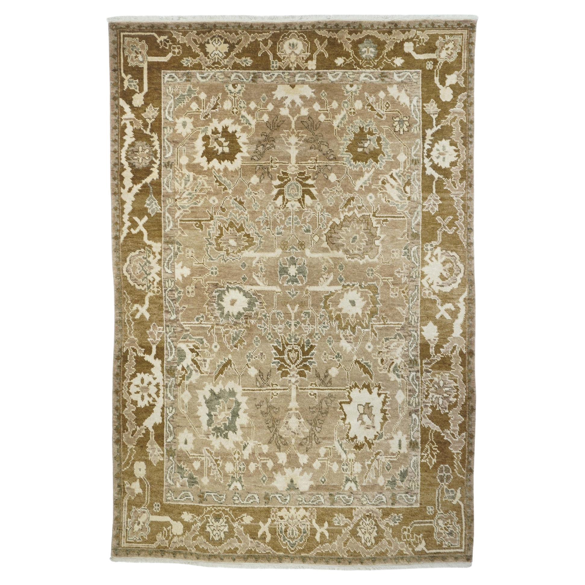 Tapis Oushak 6'0" x 9'0" en vente