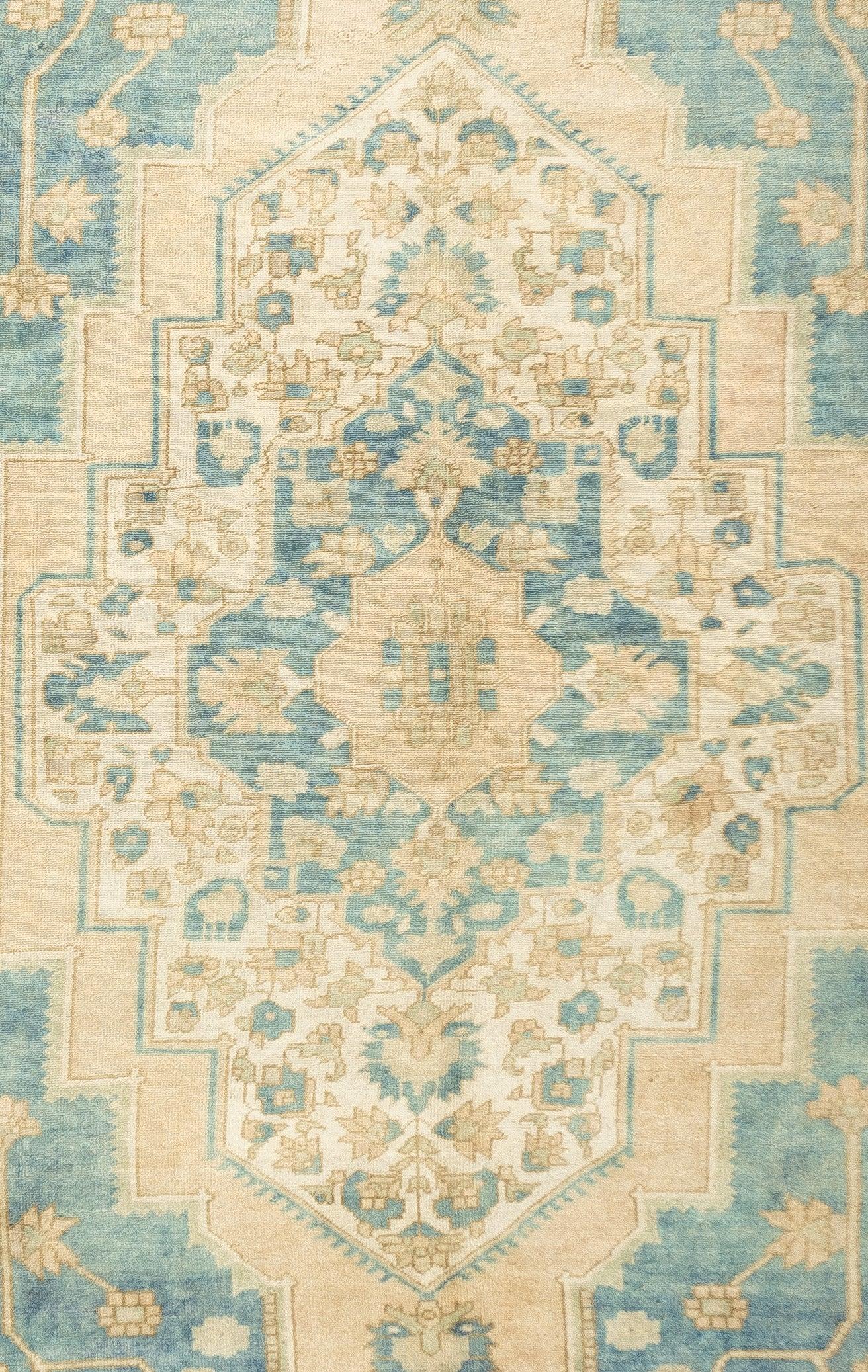 Turkish Oushak Rug 7'7'' x 11'7'' For Sale