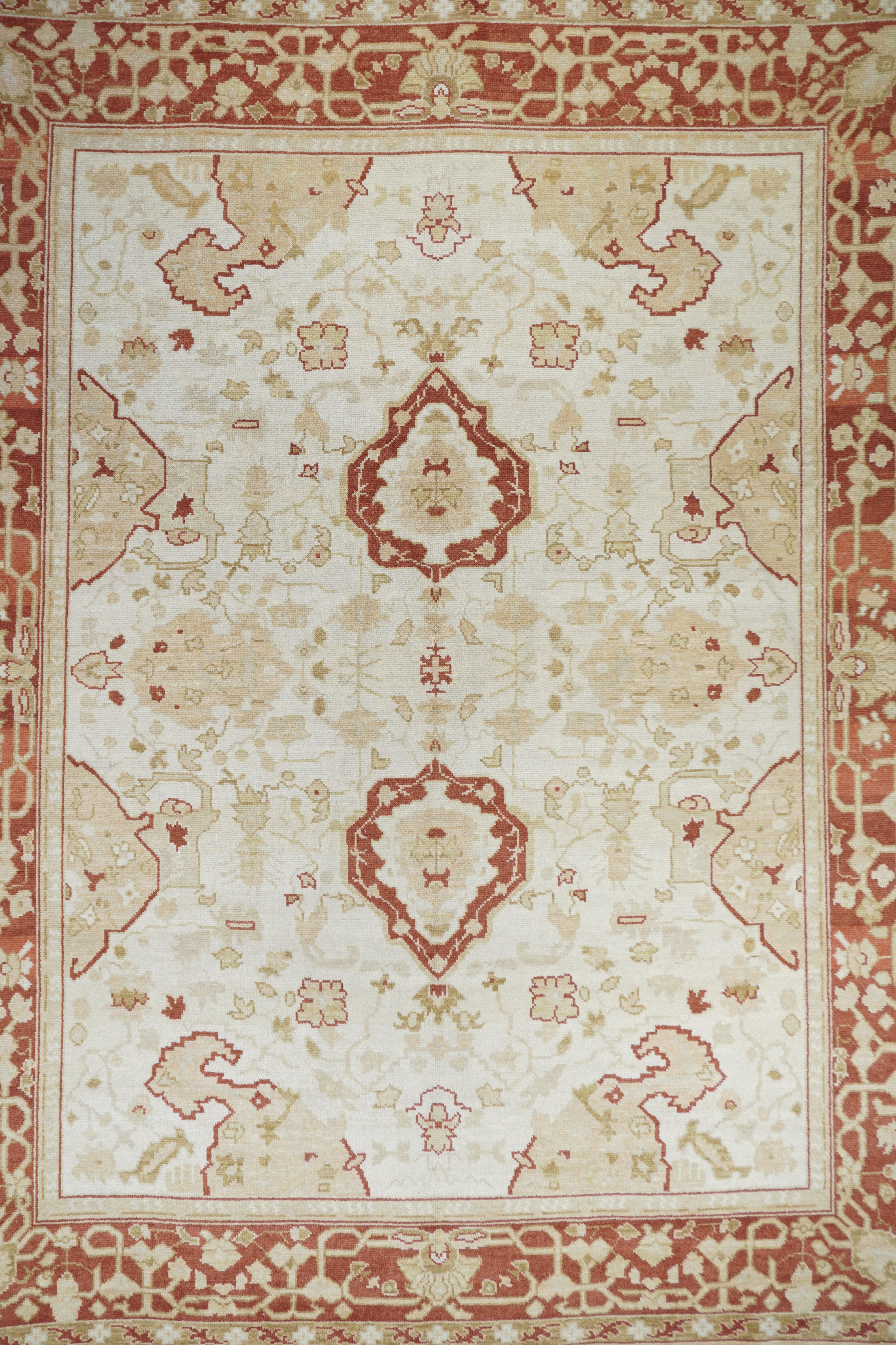 Oushak-Teppich 8'0'' x 10'0'' (Türkisch) im Angebot