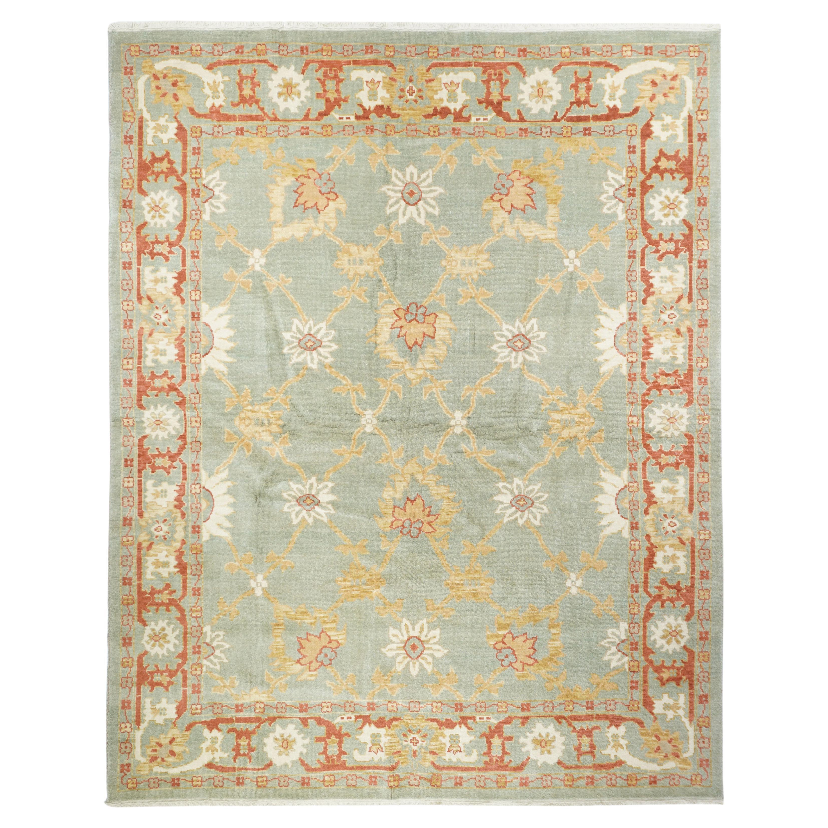 Oushak Rug 8'0" x 9'11'' For Sale