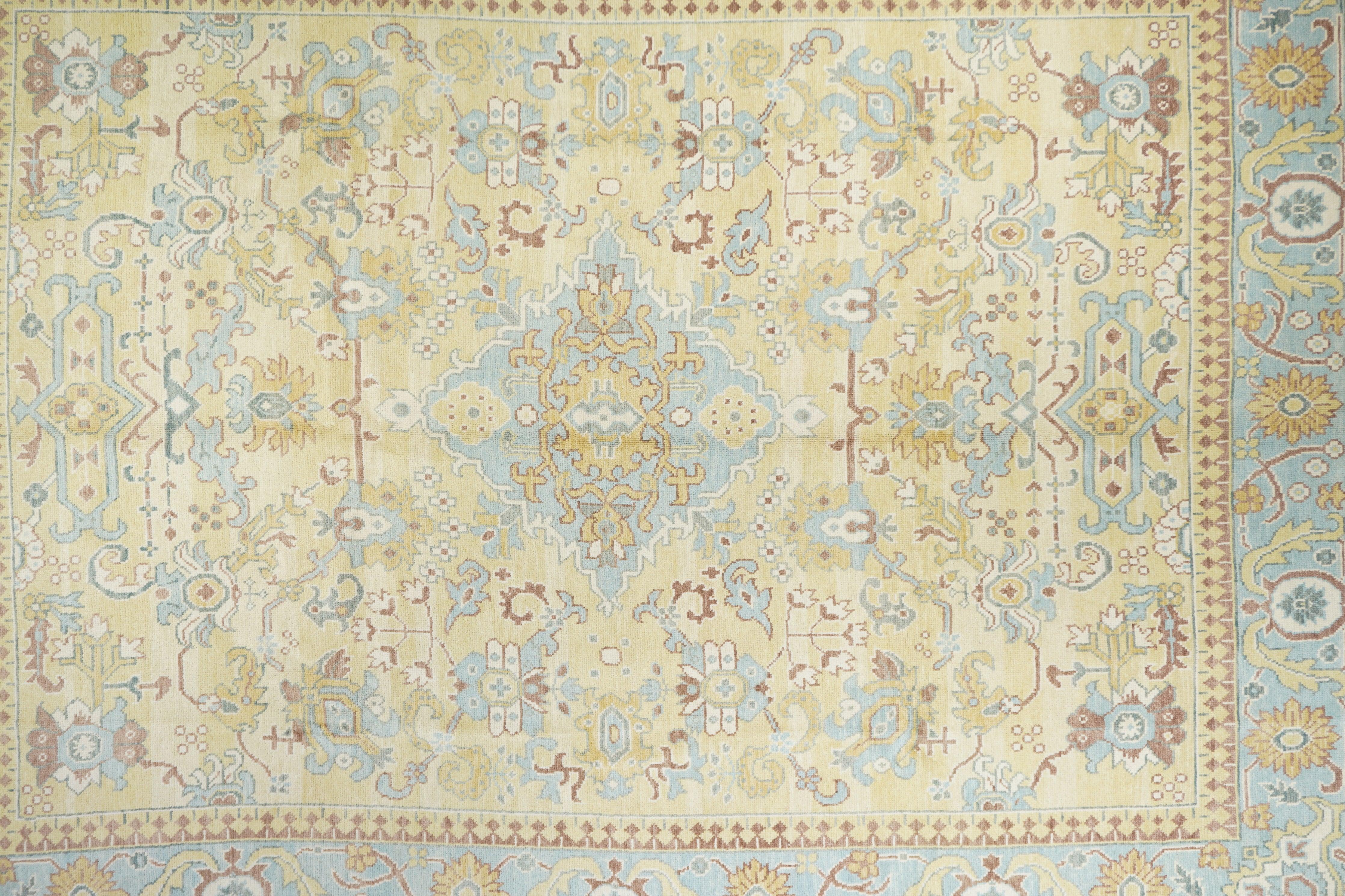 Oushak-Teppich 9'0'' x 12'0'' (Türkisch) im Angebot