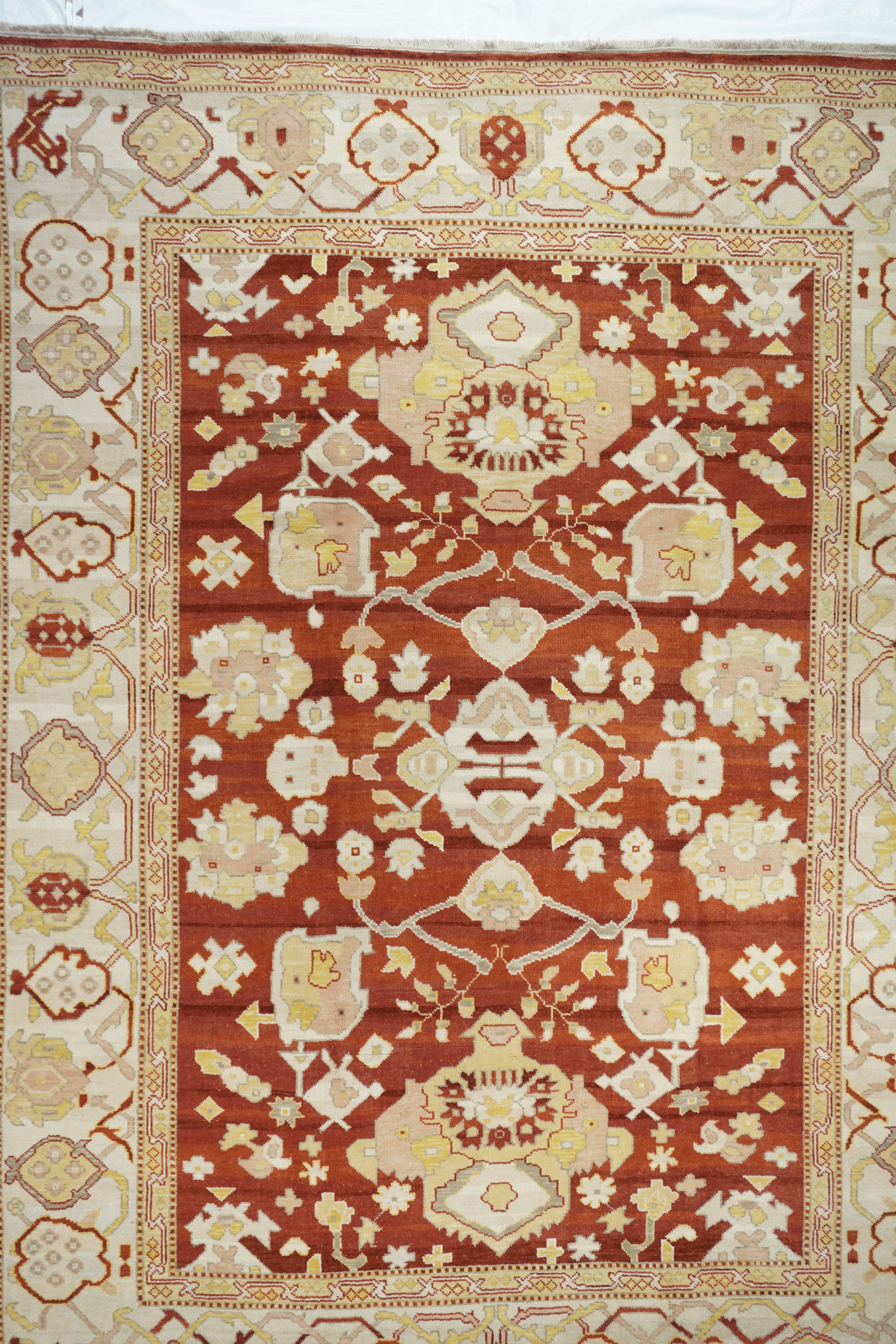 Turc Tapis Oushak 9'0'' x 12'0'' en vente