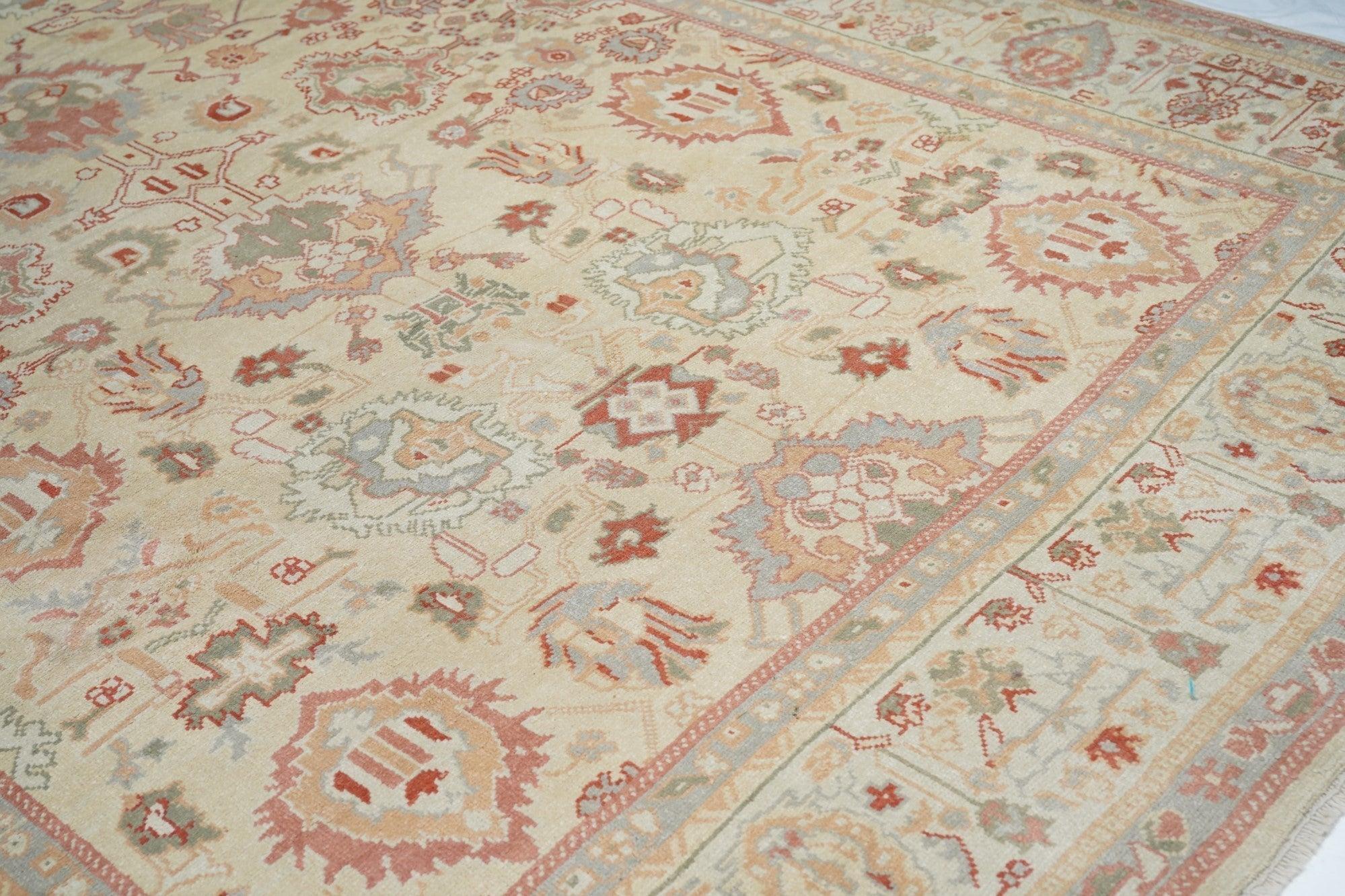 Contemporary Oushak Rug 9'0