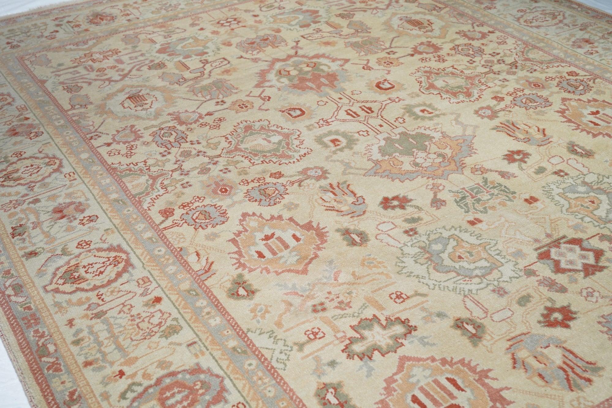 Wool Oushak Rug 9'0