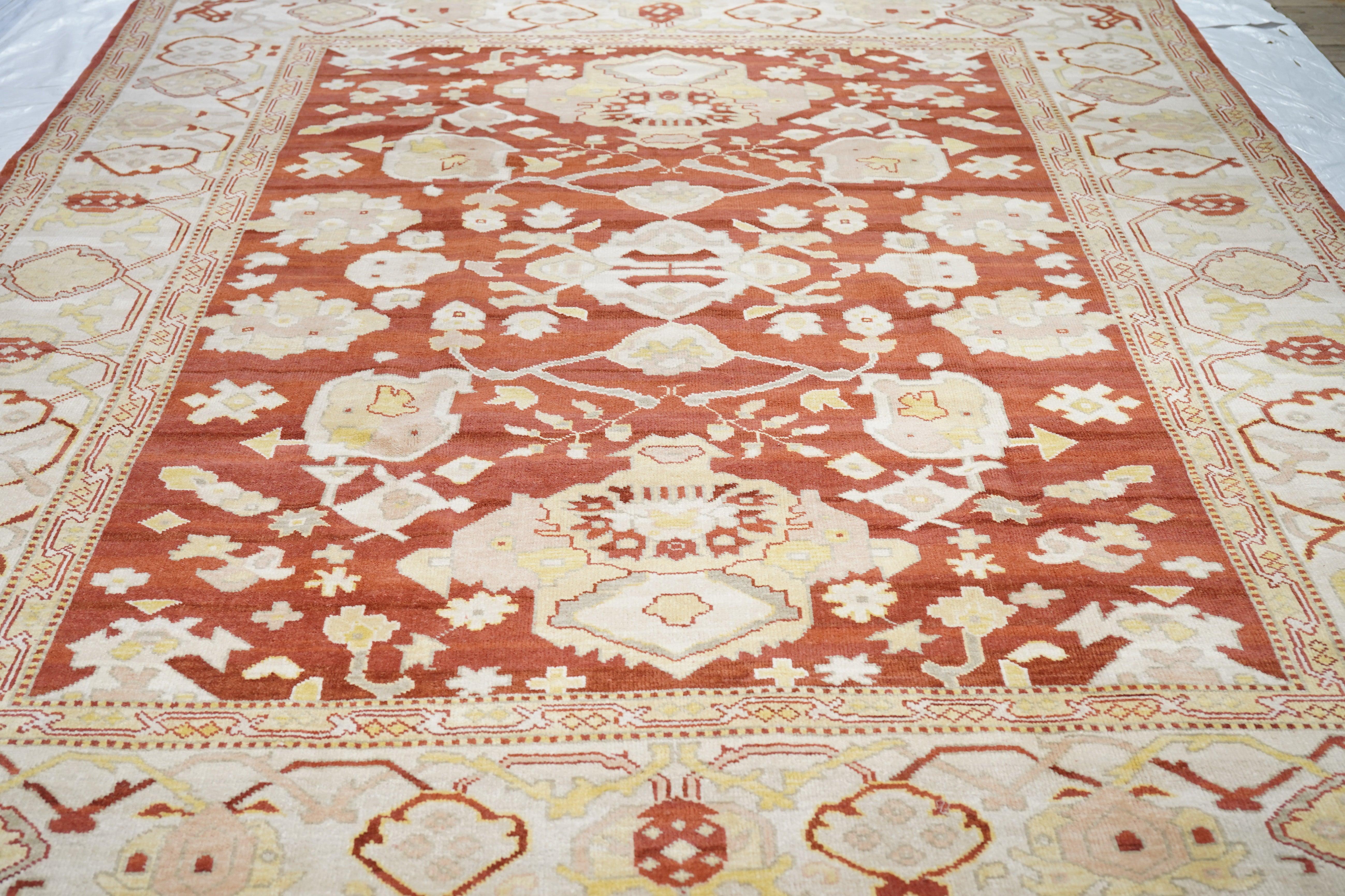 Tapis Oushak 9'0'' x 12'0'' en vente 2
