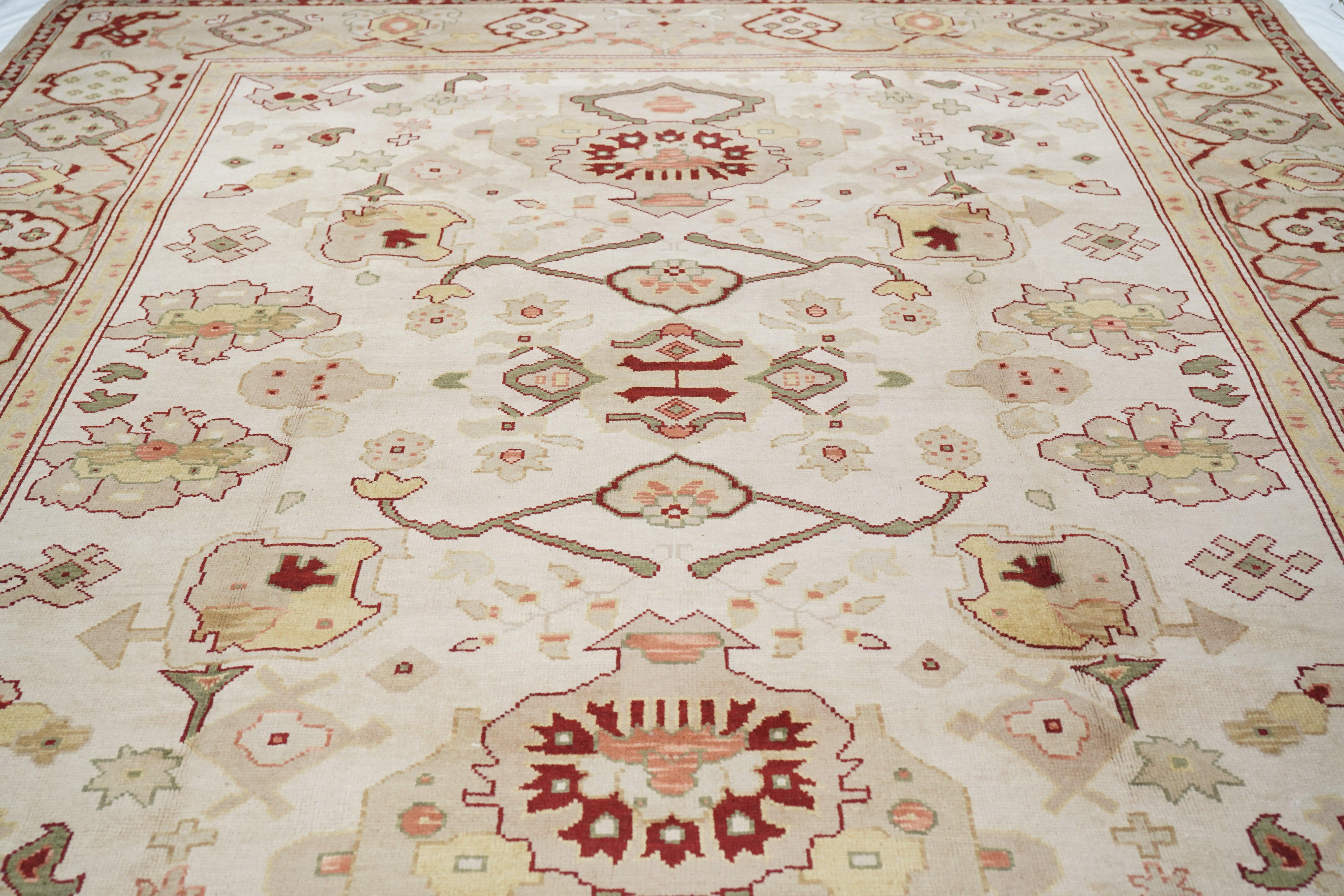 Oushak-Teppich 9'0'' x 12'0'' im Angebot 3