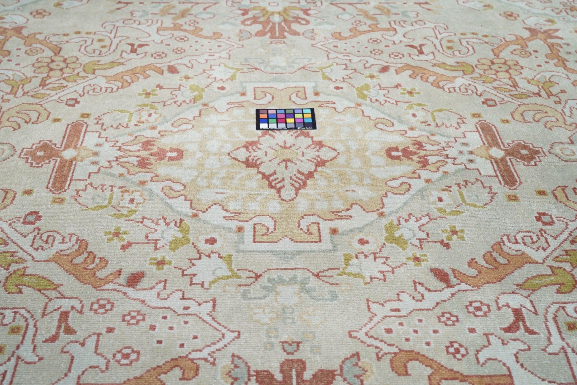 Oushak-Teppich 9'3'' x 12'3'' im Angebot 4