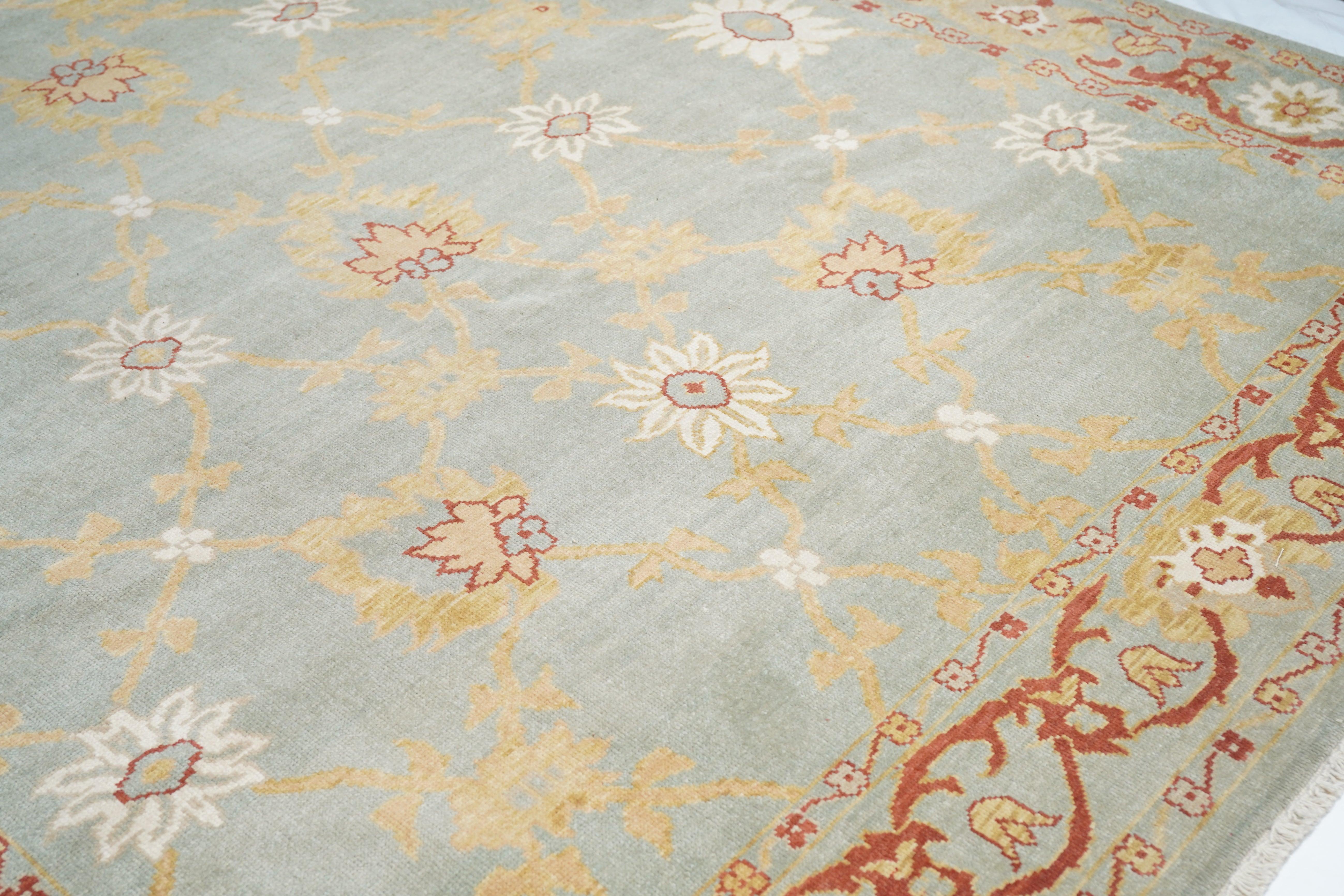 Oushak-Teppich 9'3'' x 12'5'' (Wolle) im Angebot