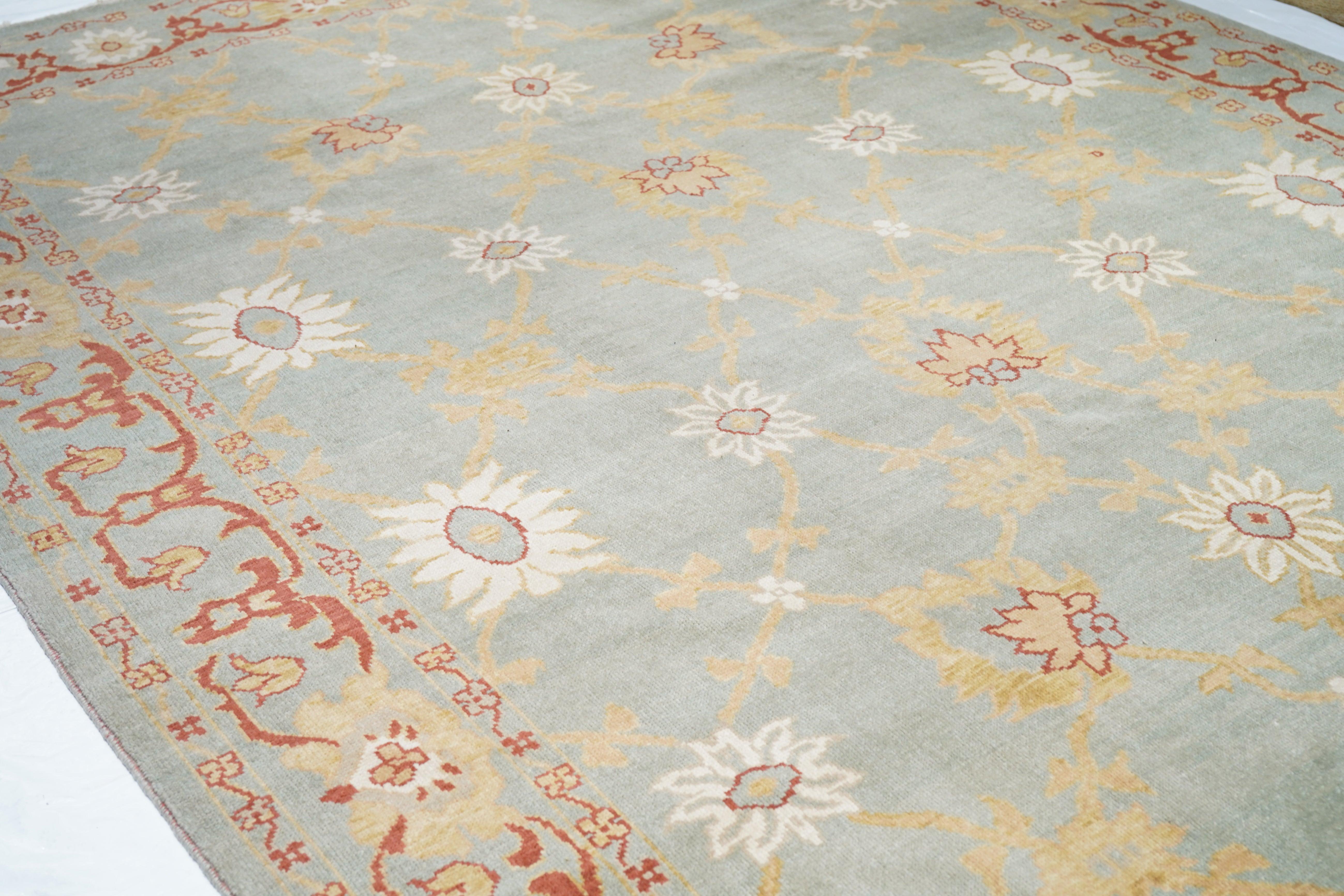 Oushak-Teppich 9'3'' x 12'5'' im Angebot 1
