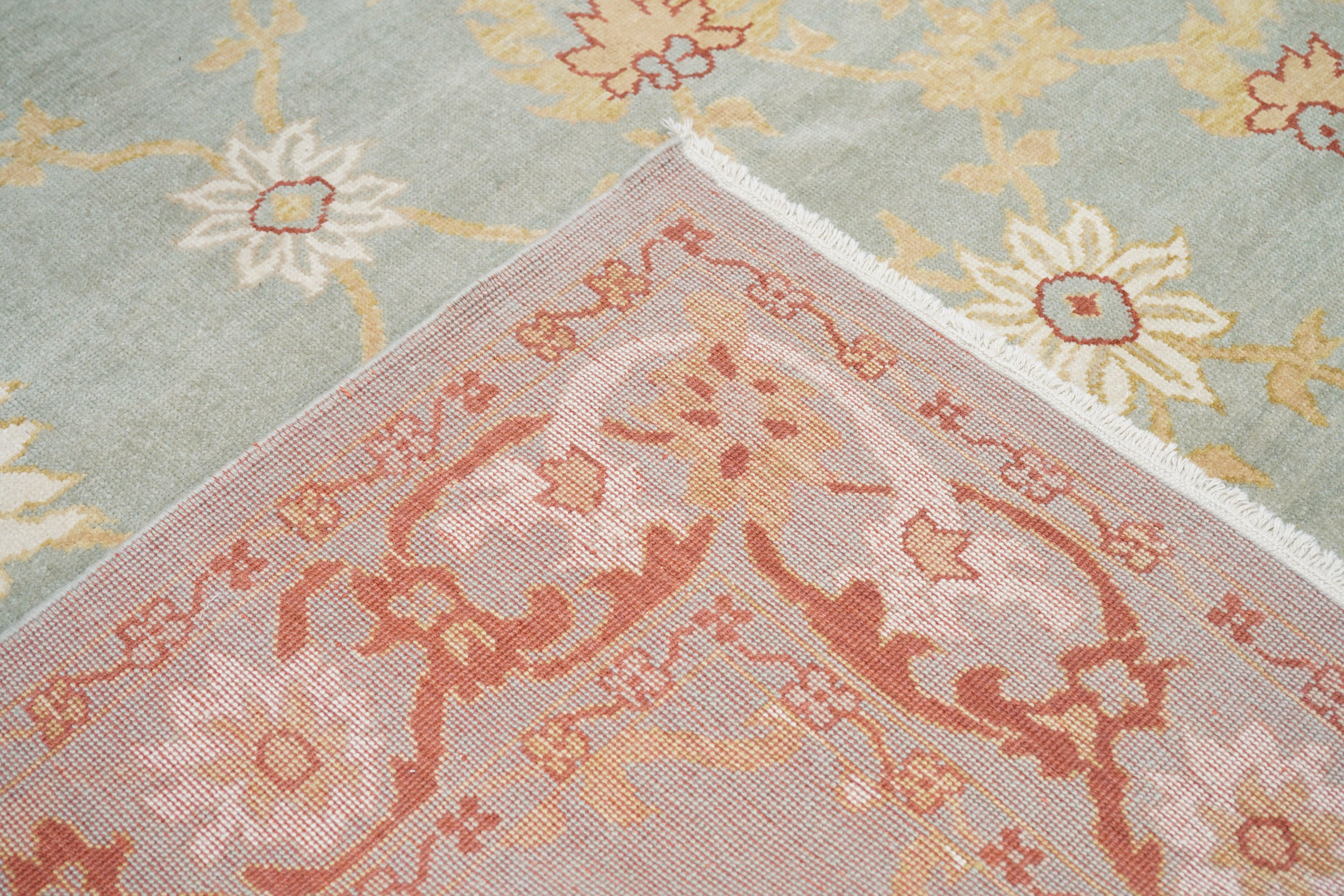 Oushak-Teppich 9'3'' x 12'5'' im Angebot 3