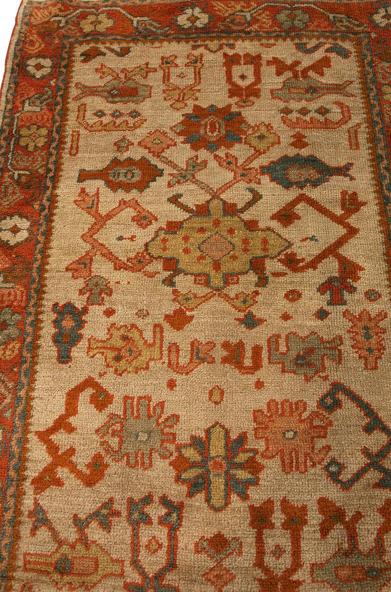Turco Tappeto Oushak Beige Field in vendita